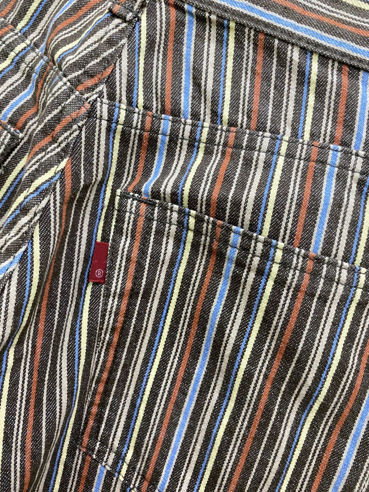 Designer × Japanese Brand INTERNATIONAL WORLD JEANS Multicolour Striped Denim Size US 29 - 11 Thumbnail