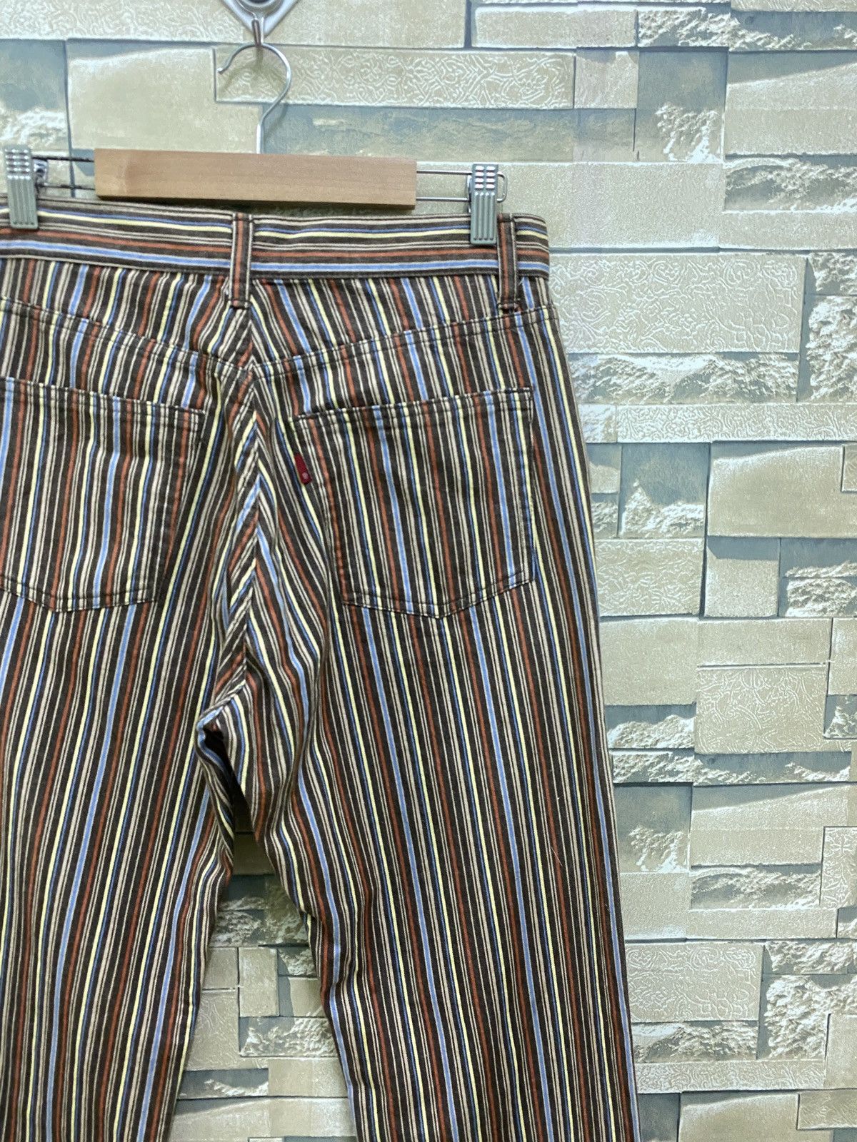 Designer × Japanese Brand INTERNATIONAL WORLD JEANS Multicolour Striped Denim Size US 29 - 9 Thumbnail