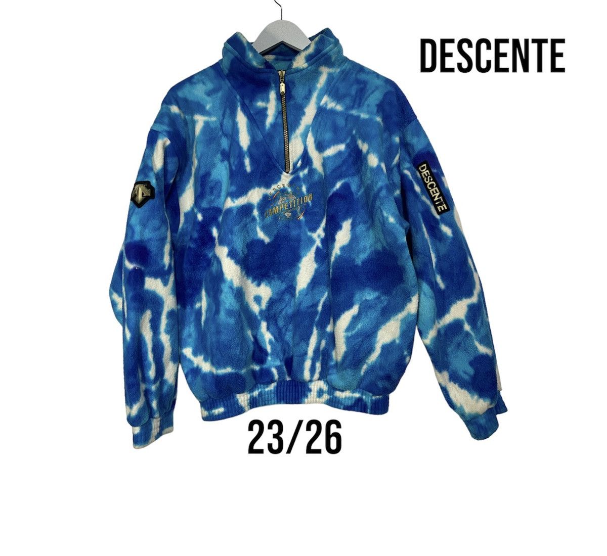 Descente VINTAGE DESCENTE COMPETITION TIE DYE HALF ZIP SWEATER Size US M / EU 48-50 / 2 - 2 Thumbnail
