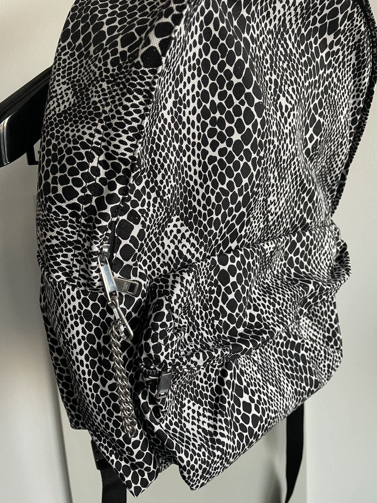 Celine × Hedi Slimane Rare $1,500 Brand NEW Super Runway Python Print Backpack Bag Size ONE SIZE - 20 Thumbnail