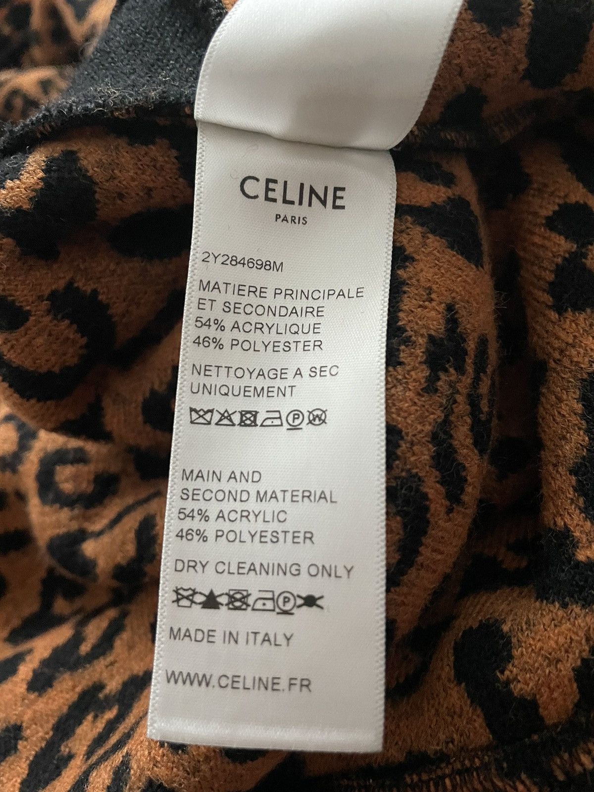 Celine × Hedi Slimane Super Runway Dancing Kid / Celine by Hedi Leopard Jacket Size US XXL / EU 58 / 5 - 9 Thumbnail