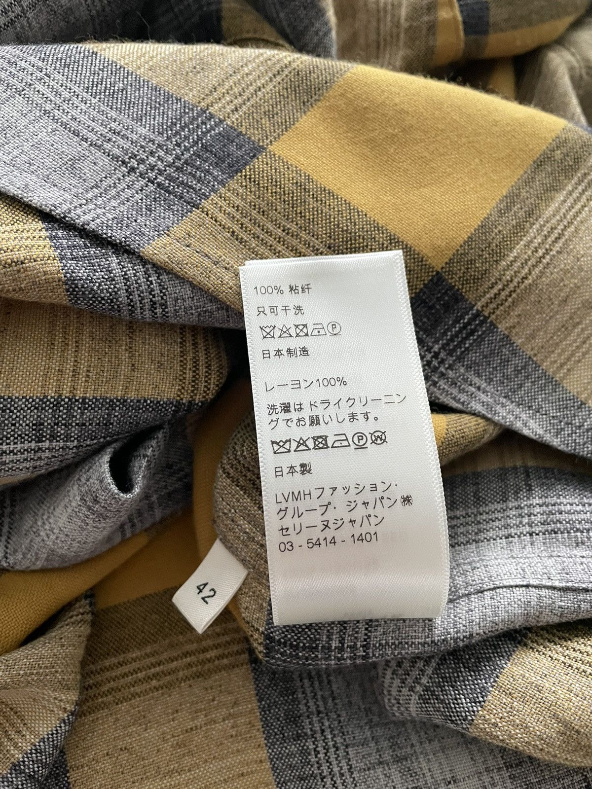 Celine × Hedi Slimane Rare Brand NEW Dancing Kid Super SS21 Runway Flannel Shirt Size US XL / EU 56 / 4 - 14 Thumbnail