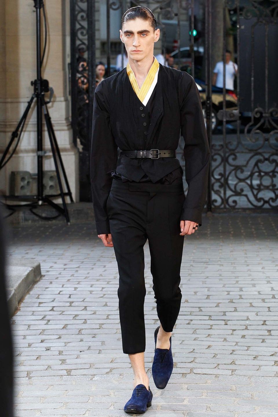 Haider Ackermann Haider Ackermann - SS16 Runway Blue Suede Oxford Shoes Size US 8 / EU 41 - 10 Thumbnail