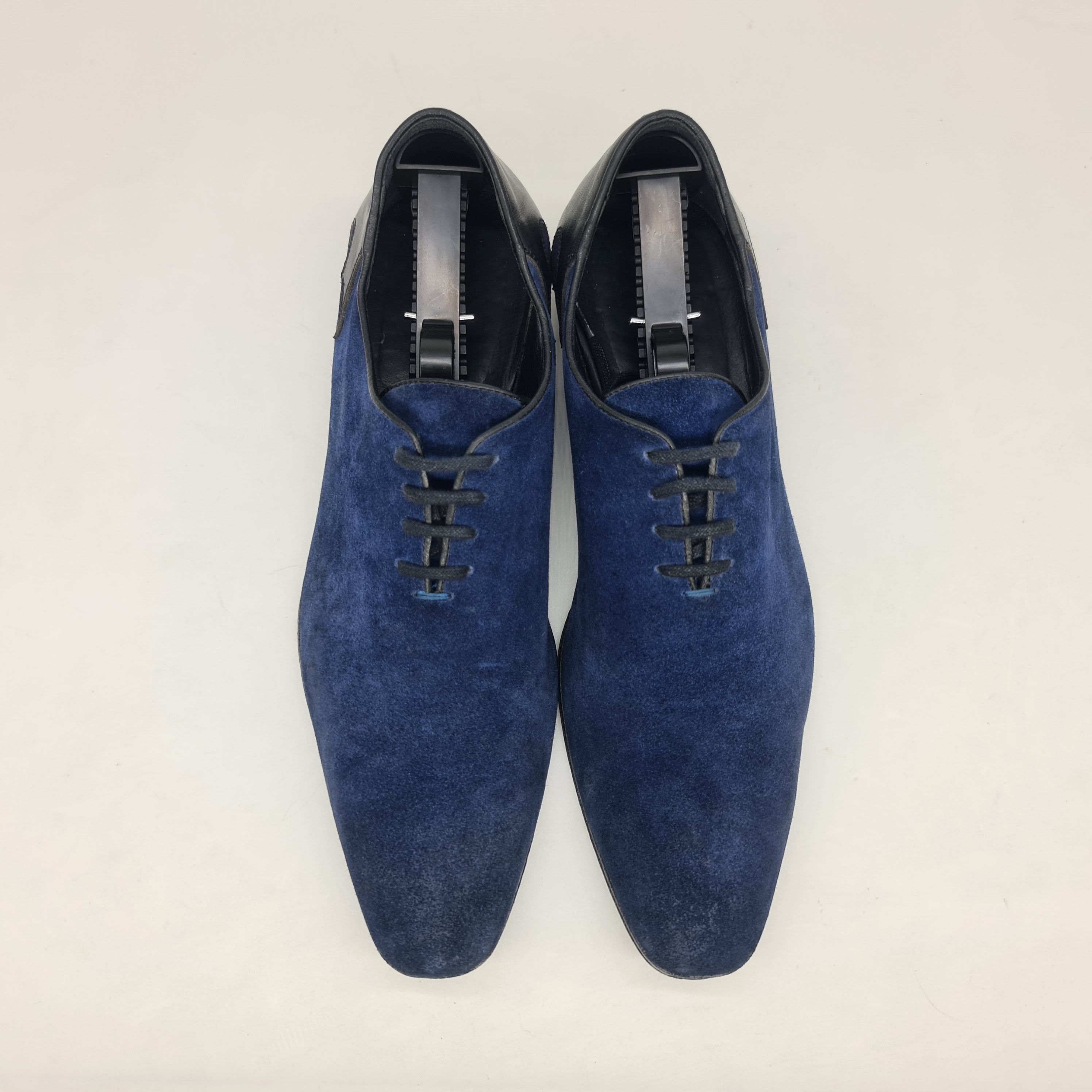 Haider Ackermann Haider Ackermann - SS16 Runway Blue Suede Oxford Shoes Size US 8 / EU 41 - 3 Thumbnail
