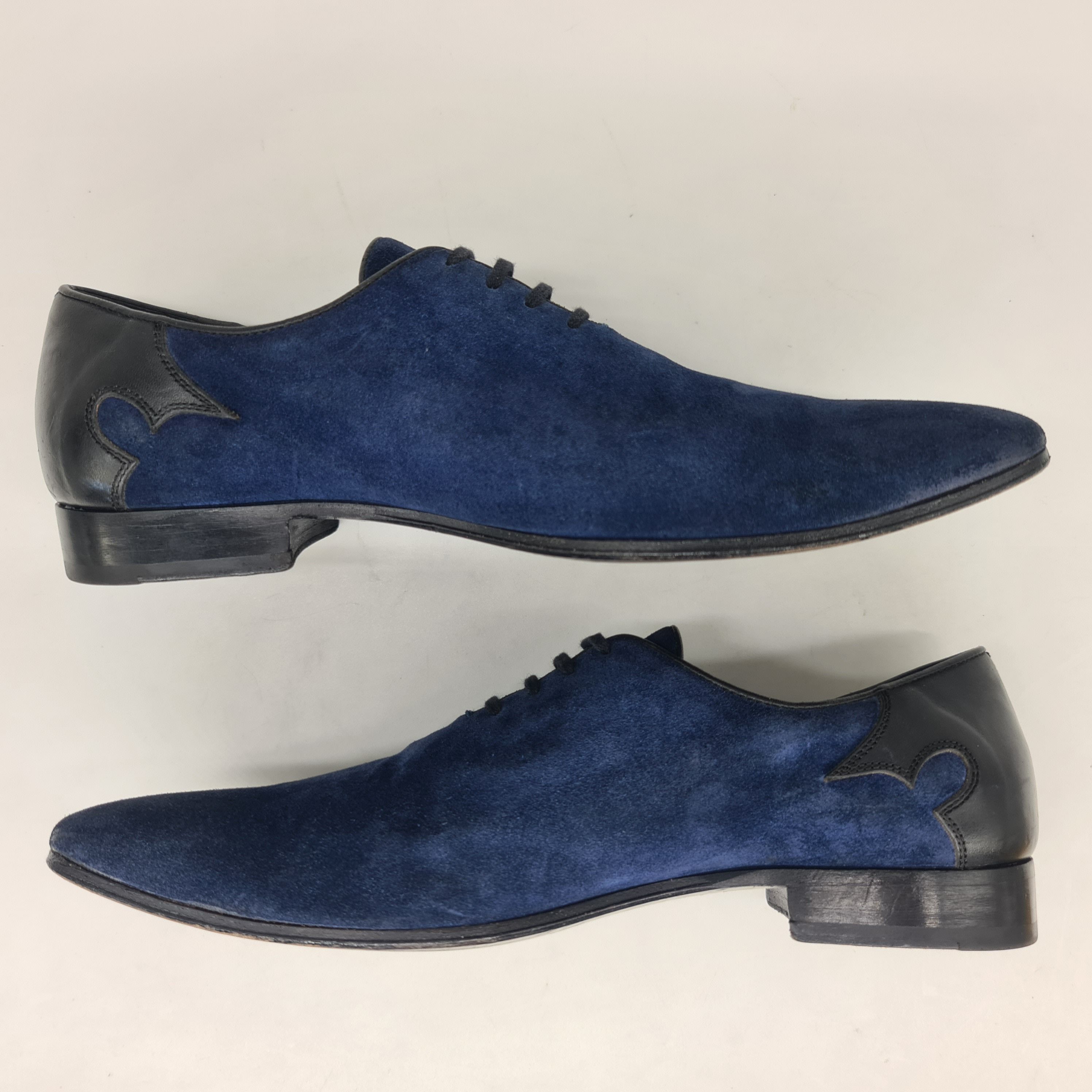 Haider Ackermann Haider Ackermann - SS16 Runway Blue Suede Oxford Shoes Size US 8 / EU 41 - 5 Thumbnail