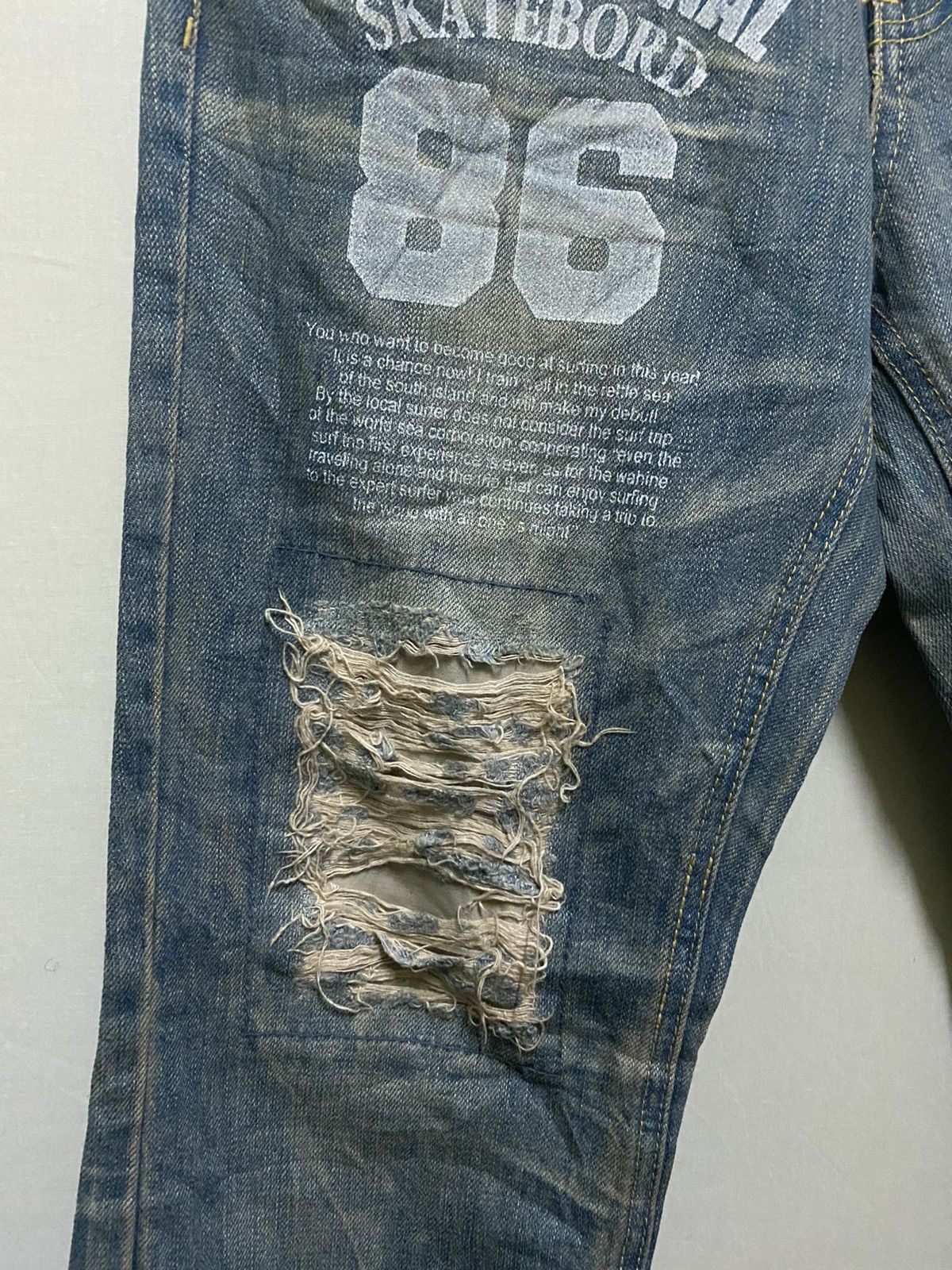 Japanese Brand Buzz Spunky Printed Jeans Patches Size US 30 / EU 46 - 3 Thumbnail