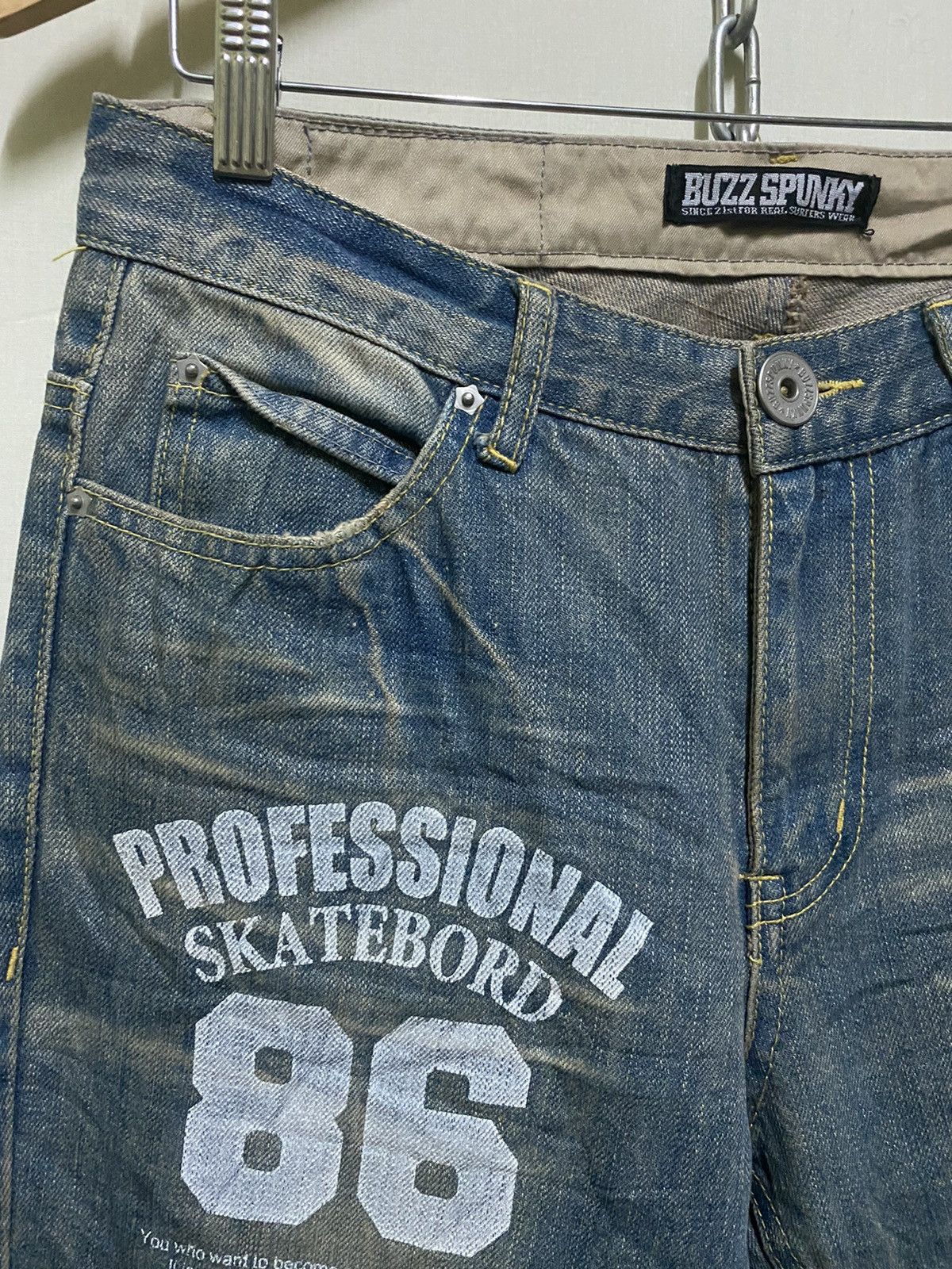Japanese Brand Buzz Spunky Printed Jeans Patches Size US 30 / EU 46 - 2 Thumbnail