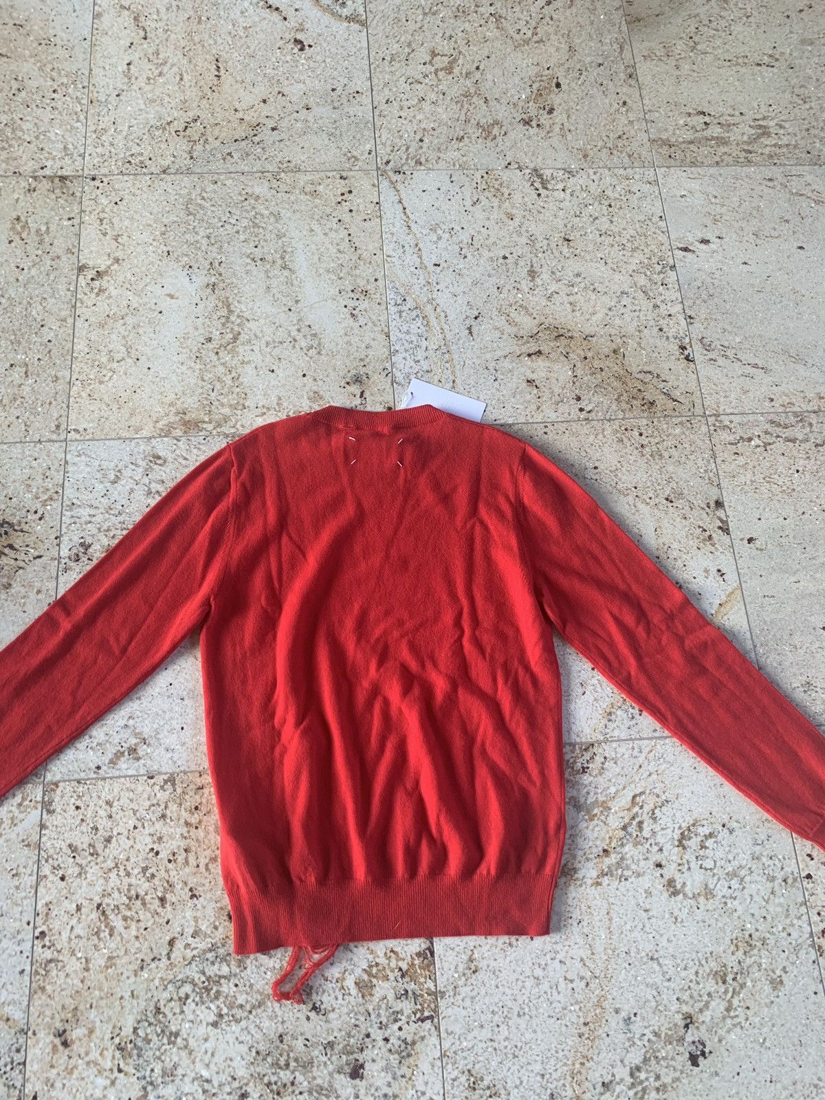 Maison Margiela S50HA0823 Distressed Knitwear in Red Size US S / EU 44-46 / 1 - 10 Thumbnail