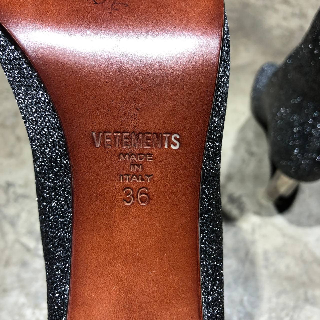 Vetements Vetements Lighter Heel Glittery reflective Sock boots Size US 6 / IT 36 - 14 Thumbnail
