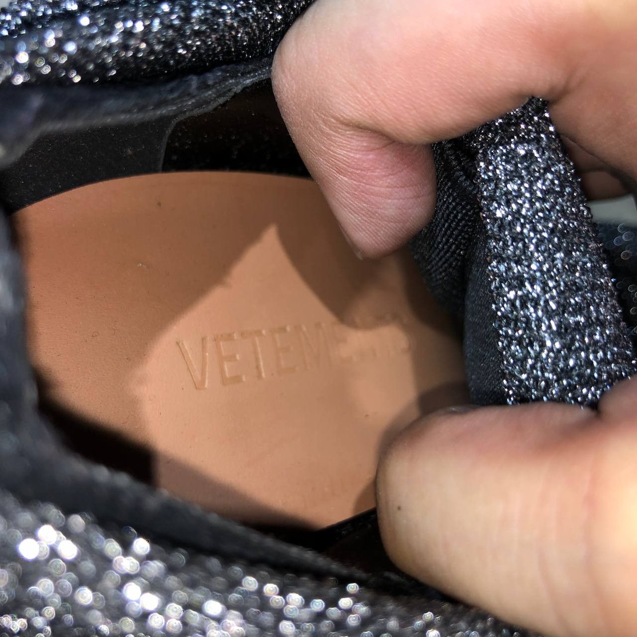 Vetements Vetements Lighter Heel Glittery reflective Sock boots Size US 6 / IT 36 - 21 Thumbnail