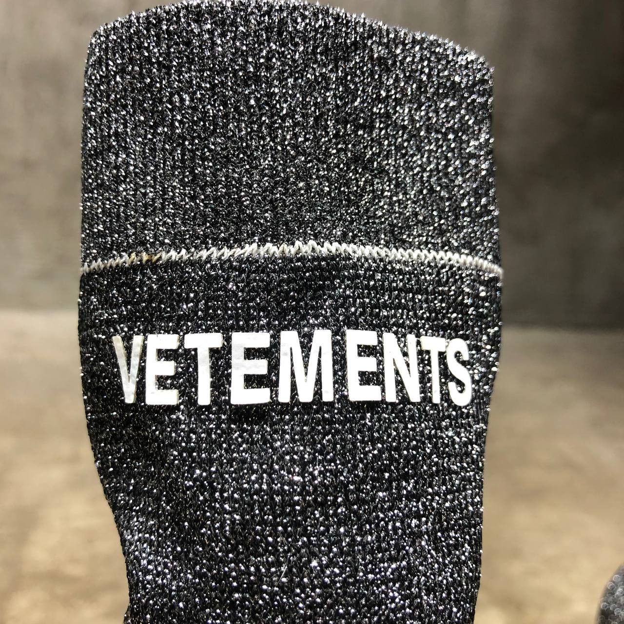 Vetements Vetements Lighter Heel Glittery reflective Sock boots Size US 6 / IT 36 - 7 Thumbnail