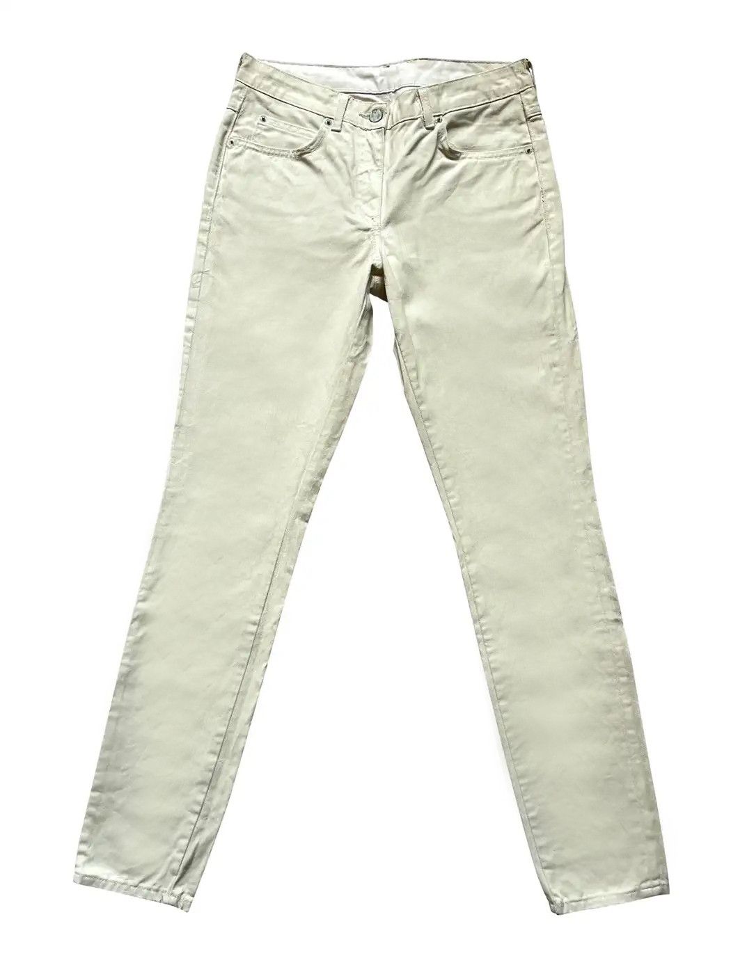 H&M × Maison Margiela ⚡️QUICK SALE⚡️Maison Margiela x H&M White Painted Jeans Size 28" / US 6 / IT 42 - 1 Thumbnail