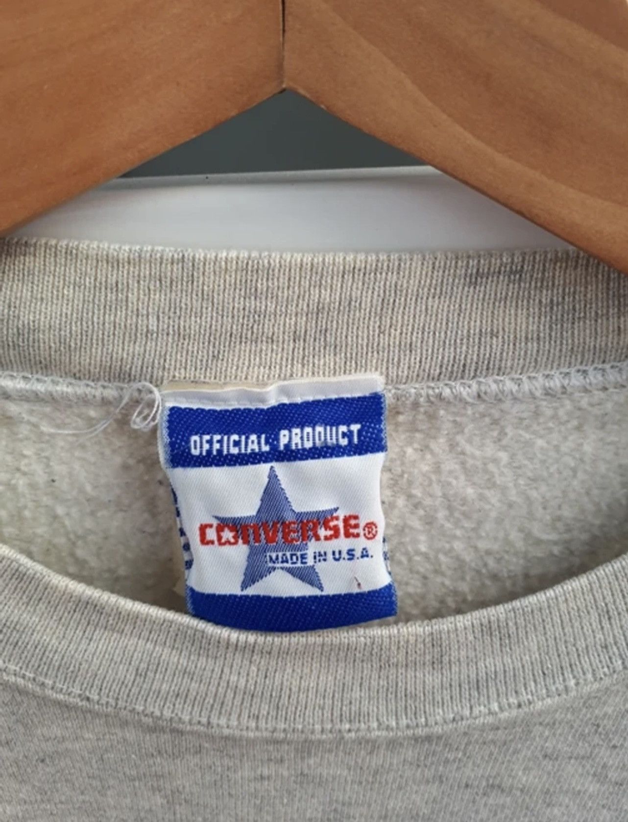 Converse × Vintage Vintage 80s 90s Converse Logo Sweatshirt Size US L / EU 52-54 / 3 - 6 Thumbnail