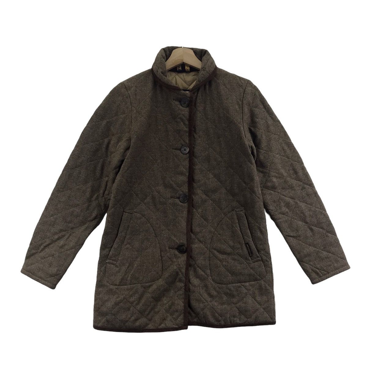 LAVENHAM England Brand Brown Quilted Cotton Coat Jacket