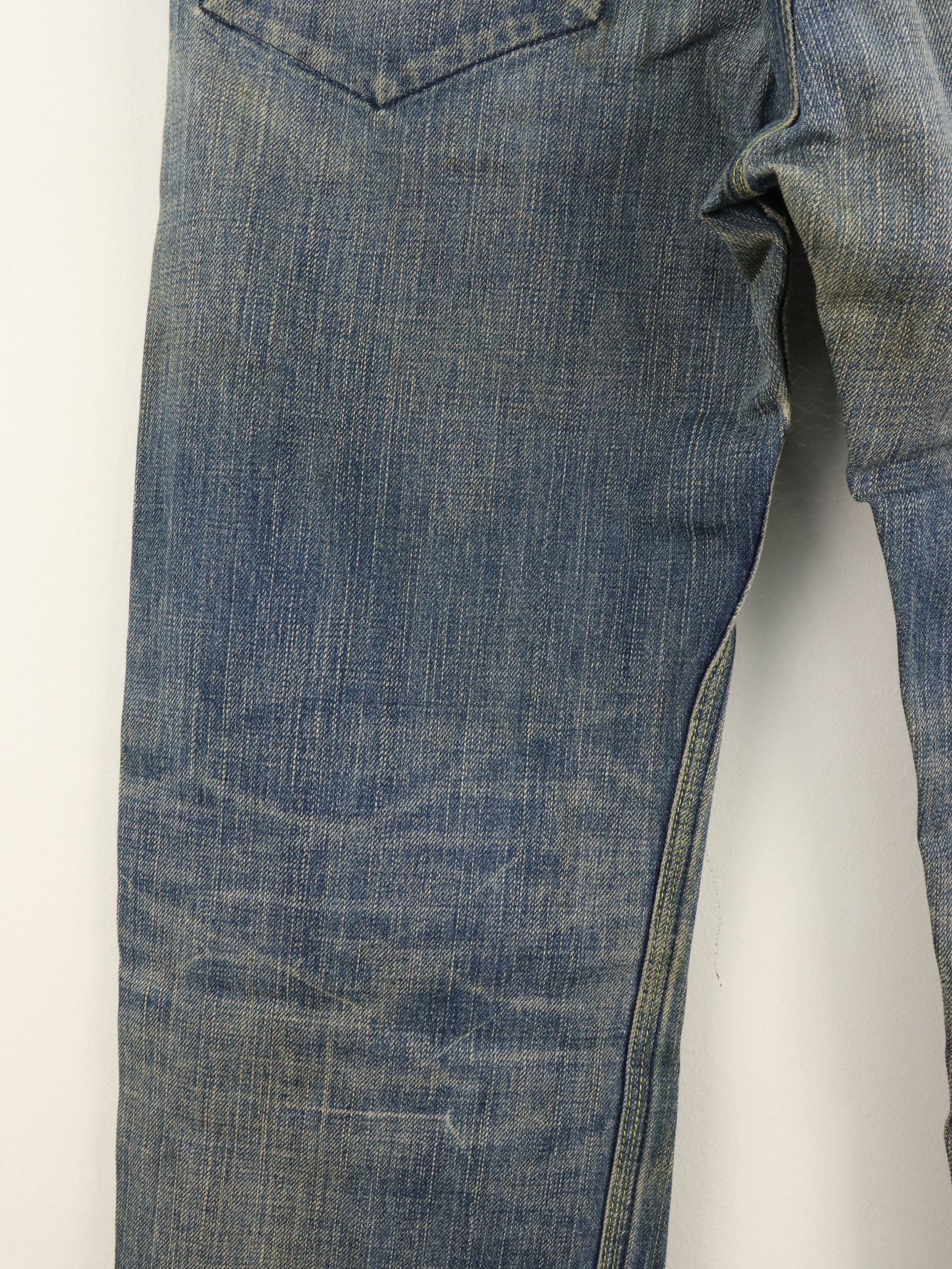 The Viridi-anne Selvedge Clawmark Effects Seasoned Denim Jean Pant Size US 29 - 13 Thumbnail