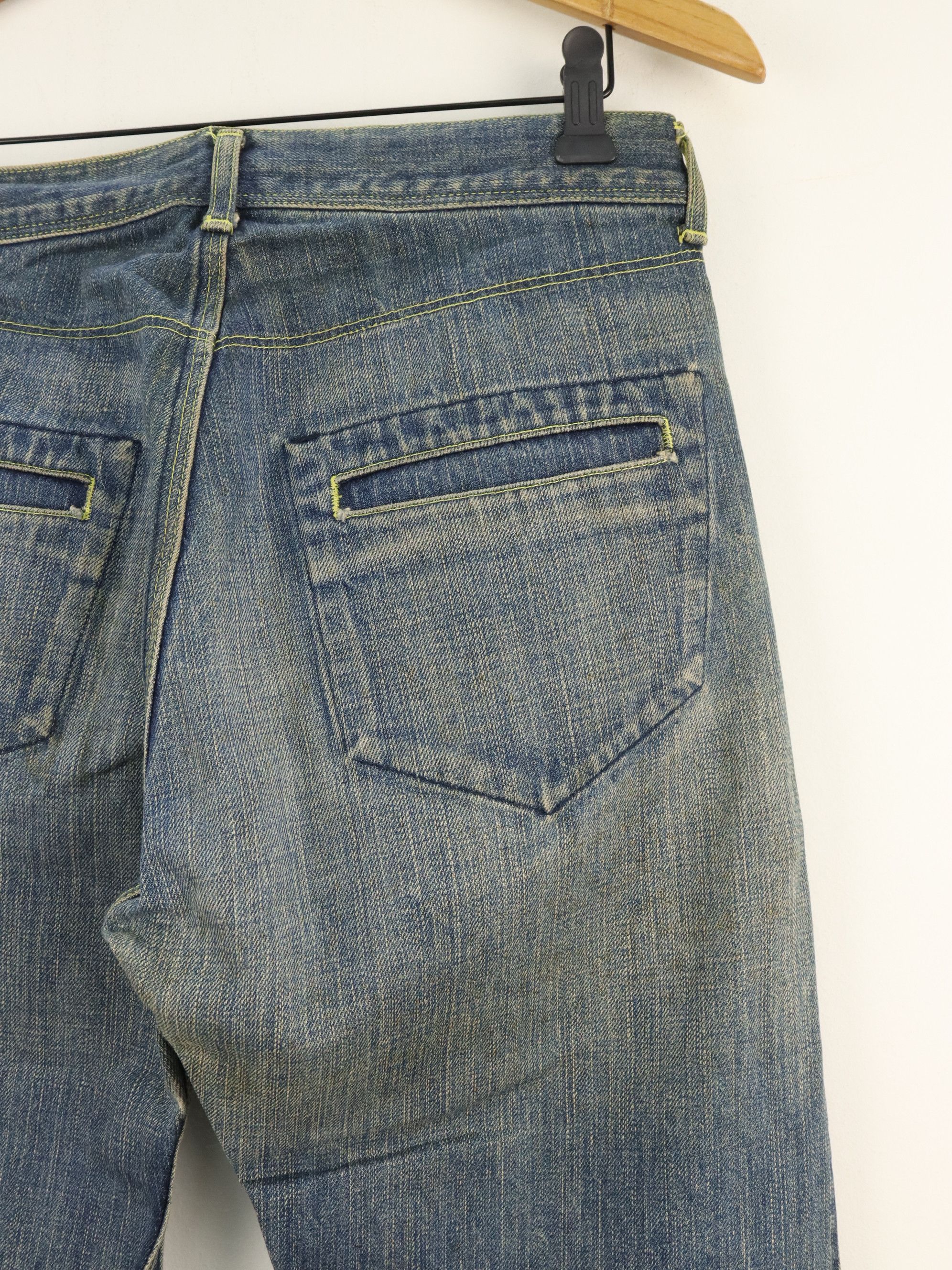 The Viridi-anne Selvedge Clawmark Effects Seasoned Denim Jean Pant Size US 29 - 9 Thumbnail