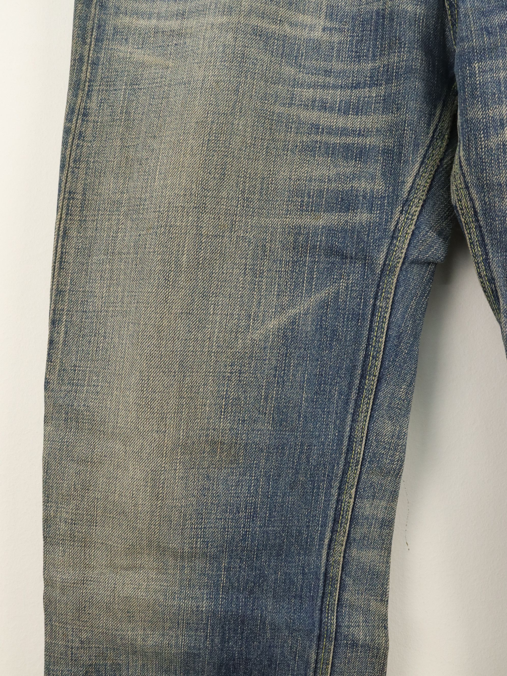 The Viridi-anne Selvedge Clawmark Effects Seasoned Denim Jean Pant Size US 29 - 11 Thumbnail