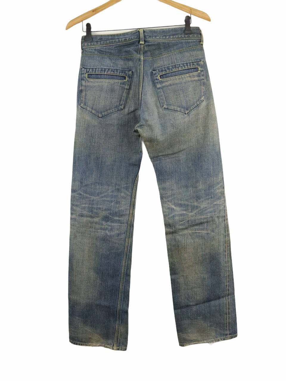 The Viridi-anne Selvedge Clawmark Effects Seasoned Denim Jean Pant Size US 29 - 3 Thumbnail