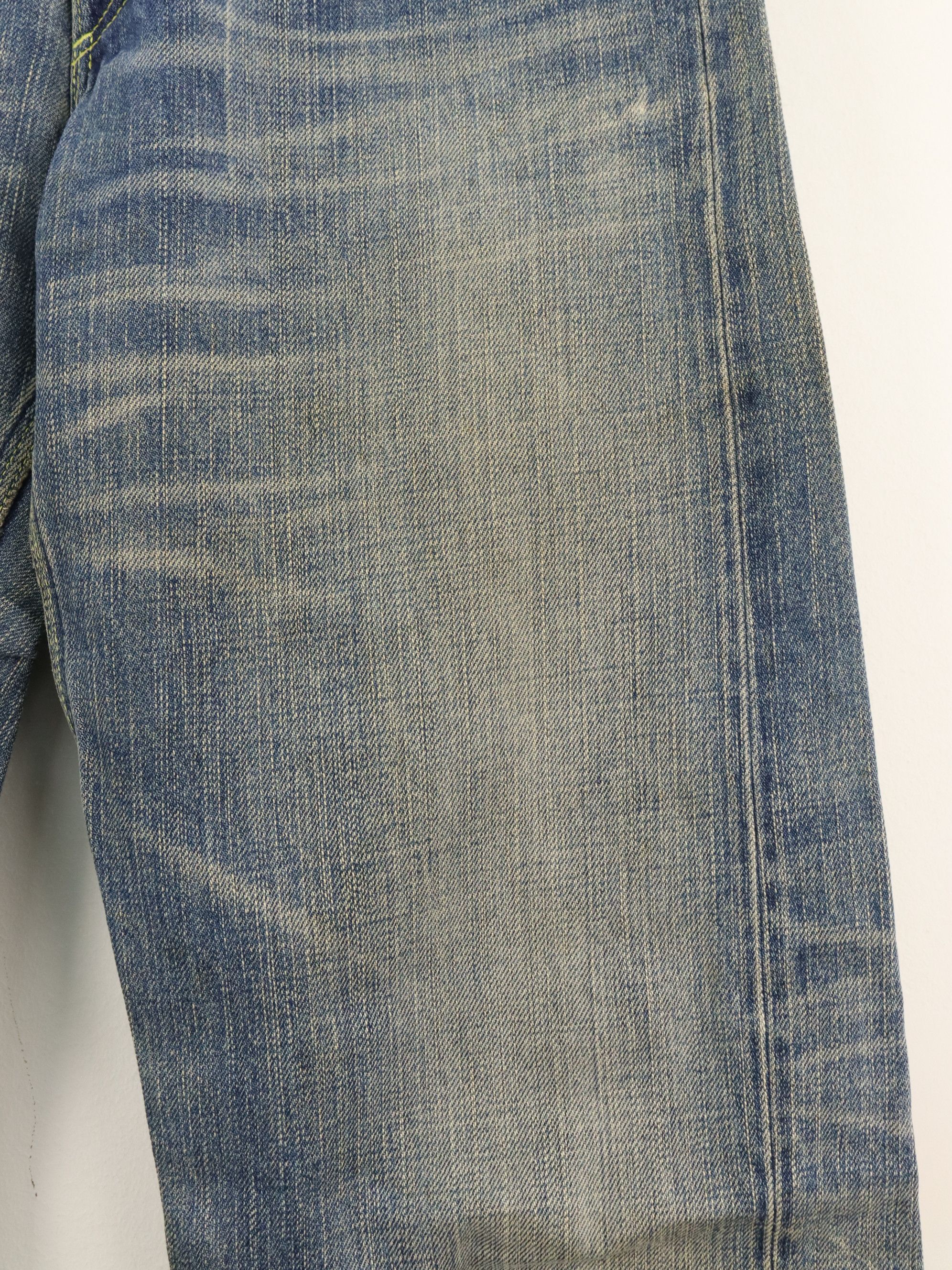 The Viridi-anne Selvedge Clawmark Effects Seasoned Denim Jean Pant Size US 29 - 12 Thumbnail