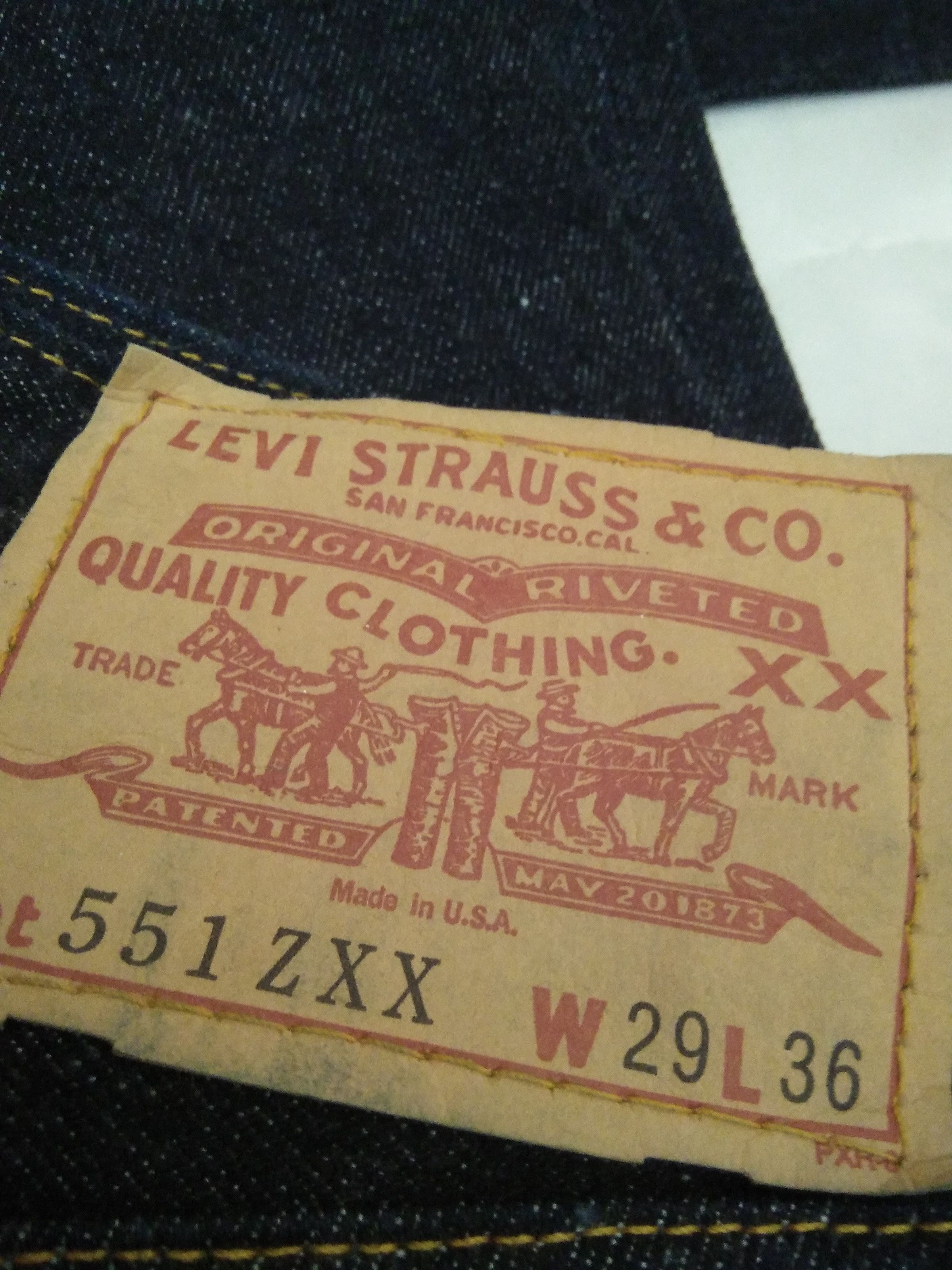 Levi's 90s LEVIS 551ZXX BIG E DENIM USA SELVEDGE (A609) W29 Size US 29 - 4 Thumbnail