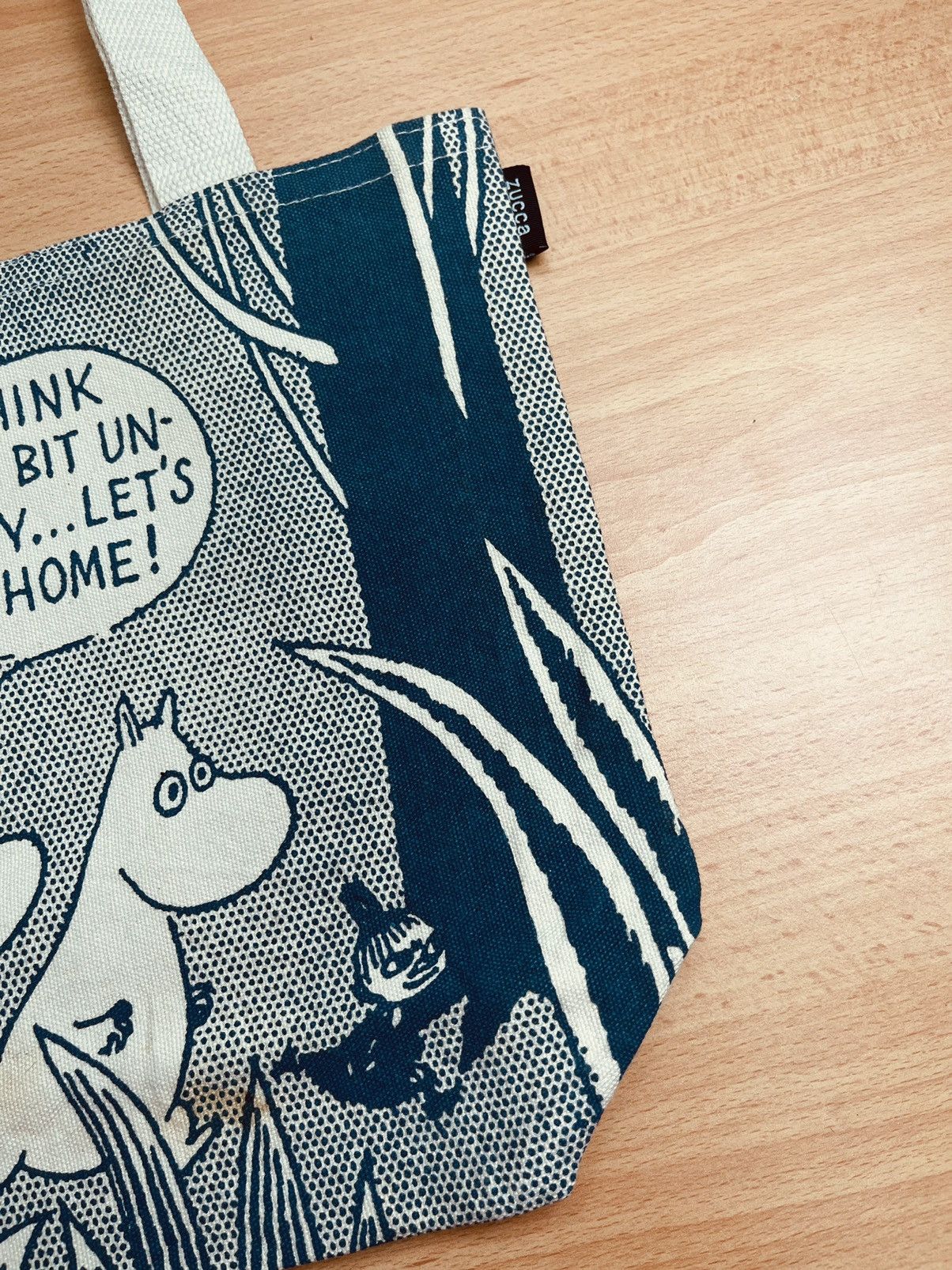 CABANE de ZUCCa × Japanese Brand Cabane de Zucca X Moomin Tote Bag T2 Size ONE SIZE - 5 Thumbnail