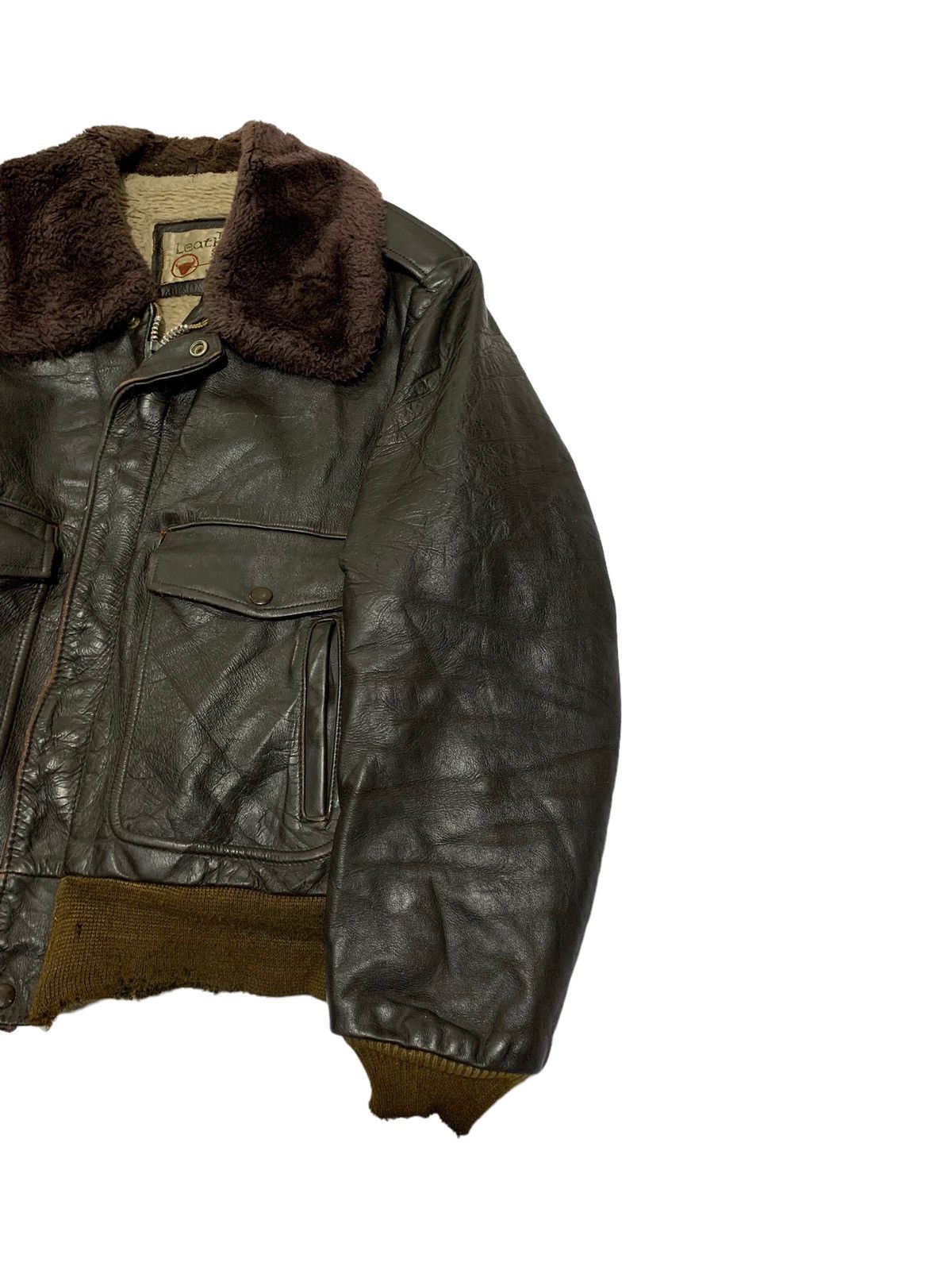 Genuine Leather 🔥VTG 50s SEARS TYPE A-2 LEATHER JACKETS Size US S / EU 44-46 / 1 - 4 Thumbnail