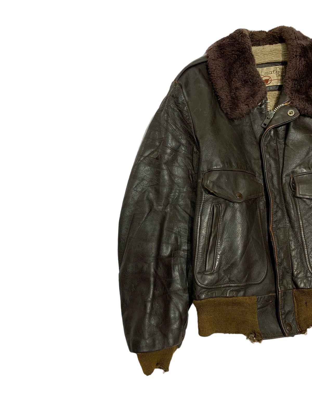 Genuine Leather 🔥VTG 50s SEARS TYPE A-2 LEATHER JACKETS Size US S / EU 44-46 / 1 - 3 Thumbnail