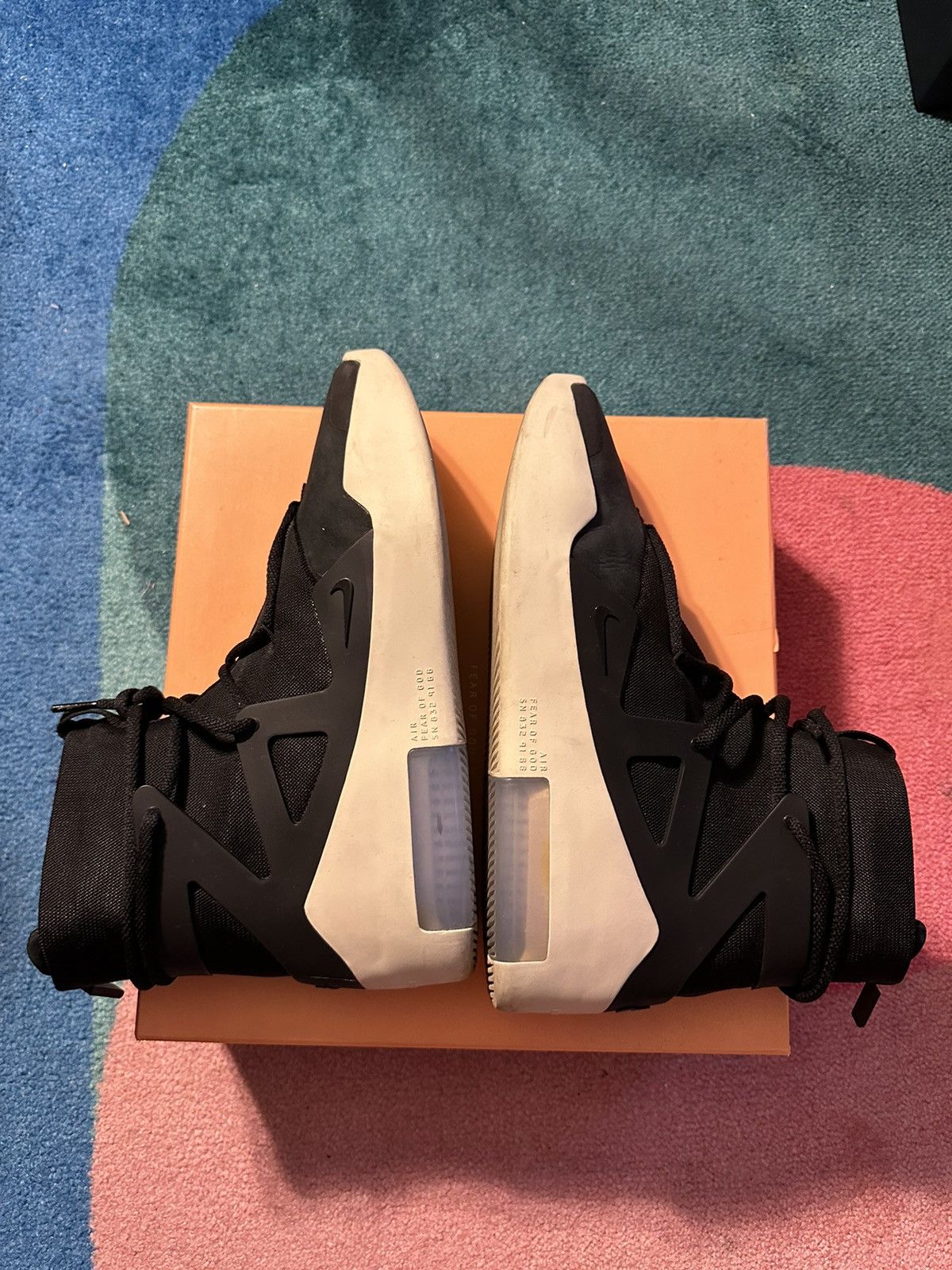 Fear of God × Nike Nike Air Fear of God 1 Black Size US 11.5 / EU 44-45 - 4 Thumbnail