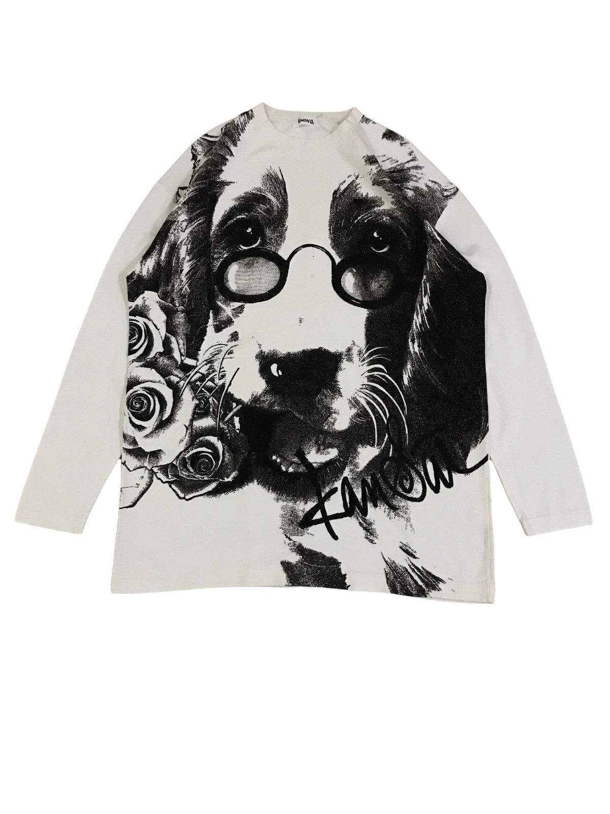 Kansai Yamamoto × Vintage Vintage Kansai Yamamoto O2 Big Print LS Shirt Size US L / EU 52-54 / 3 - 1 Thumbnail