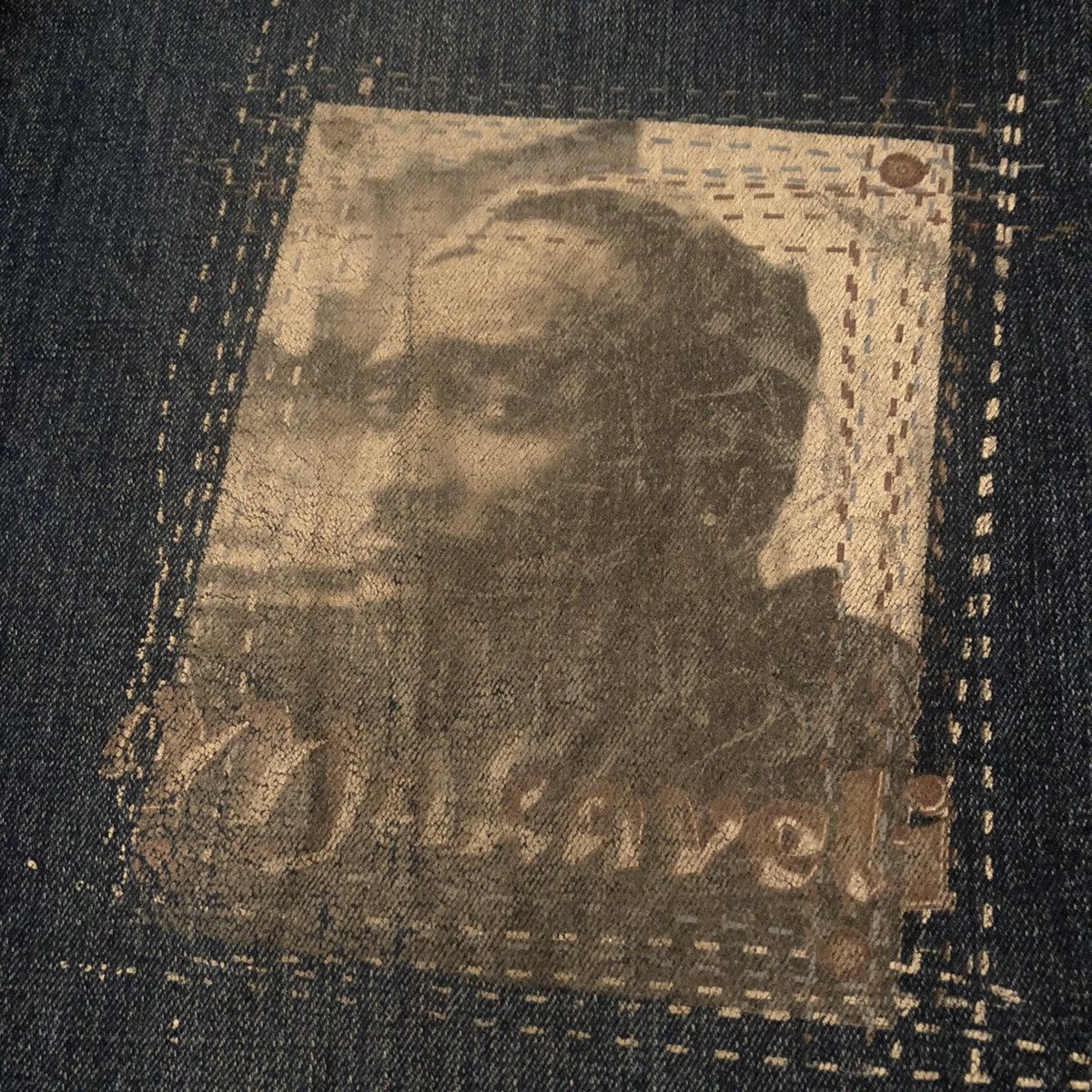 Makaveli Vintage 90s Makaveli Tupac 2Pac Baggy Rap Denim Jeans 38x34 Size US 38 / EU 54 - 4 Thumbnail