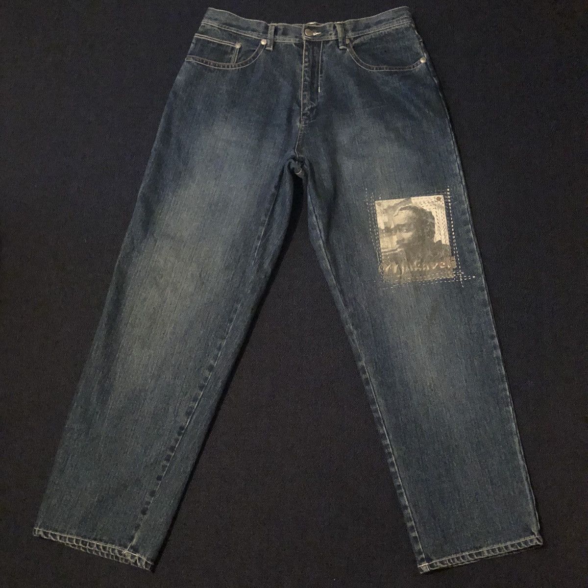 Vintage Vintage 90s Makaveli Tupac 2Pac Baggy Rap Denim Jeans 38x34 ...