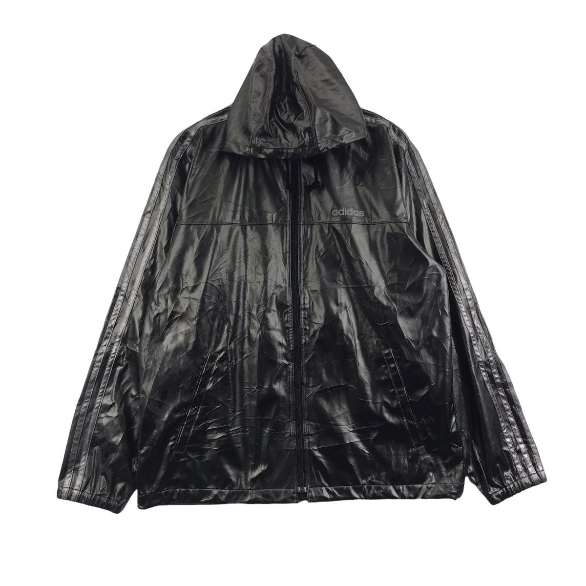 Adidas ADIDAS Equipment Sportswear Stripes Hooded Light Jacket Size US M / EU 48-50 / 2 - 1 Thumbnail