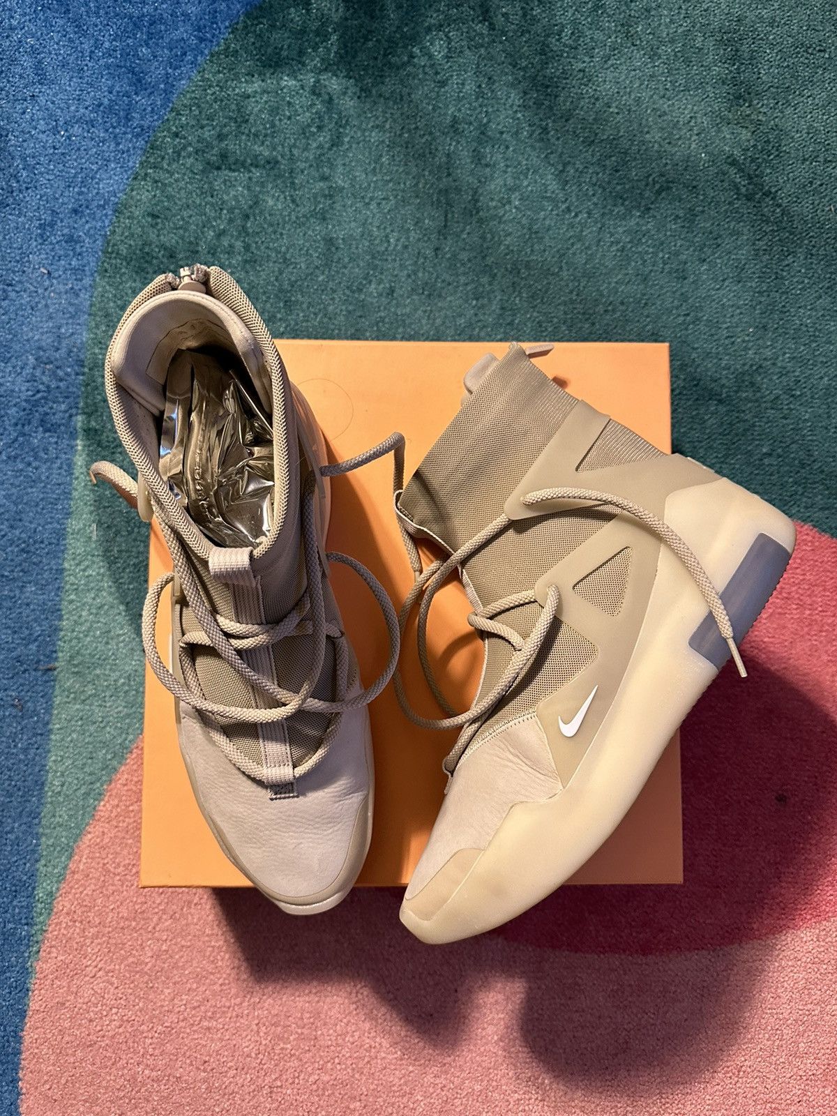 Fear of God × Nike Nike Air Fear of God 1 Oatmeal Size US 11.5 / EU 44-45 - 1 Thumbnail