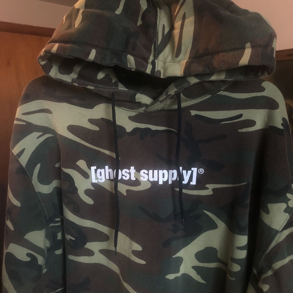 Ghost Supply Vintage Ghost Supply Basic Logo Camo Print Pullover Hoodie Size US L / EU 52-54 / 3 - 6 Thumbnail