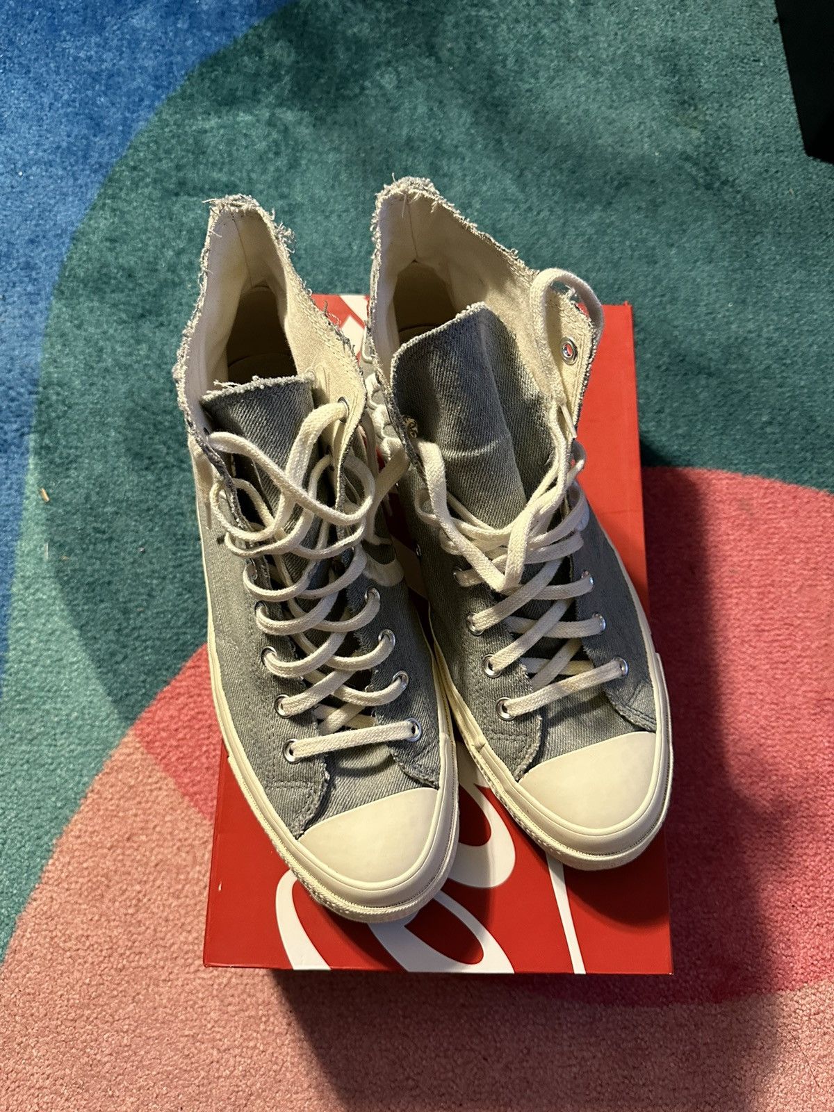 Coca Cola × Kith × Nike Converse Chuck Taylor Kith Coca Cola Denim Size US 11 / EU 44 - 2 Thumbnail