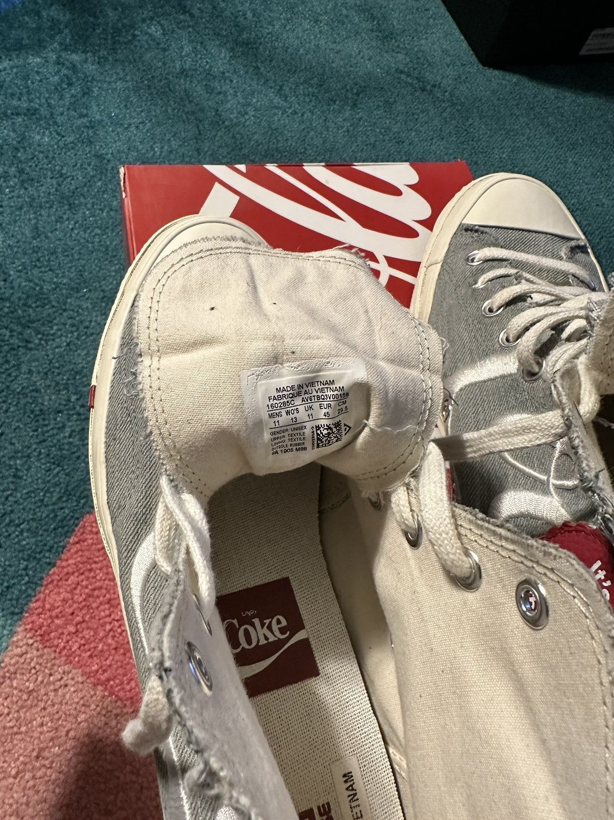 Coca Cola × Kith × Nike Converse Chuck Taylor Kith Coca Cola Denim Size US 11 / EU 44 - 7 Thumbnail