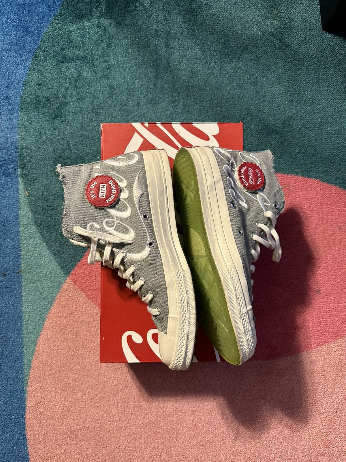 Coca Cola × Kith × Nike Converse Chuck Taylor Kith Coca Cola Denim Size US 11 / EU 44 - 3 Thumbnail