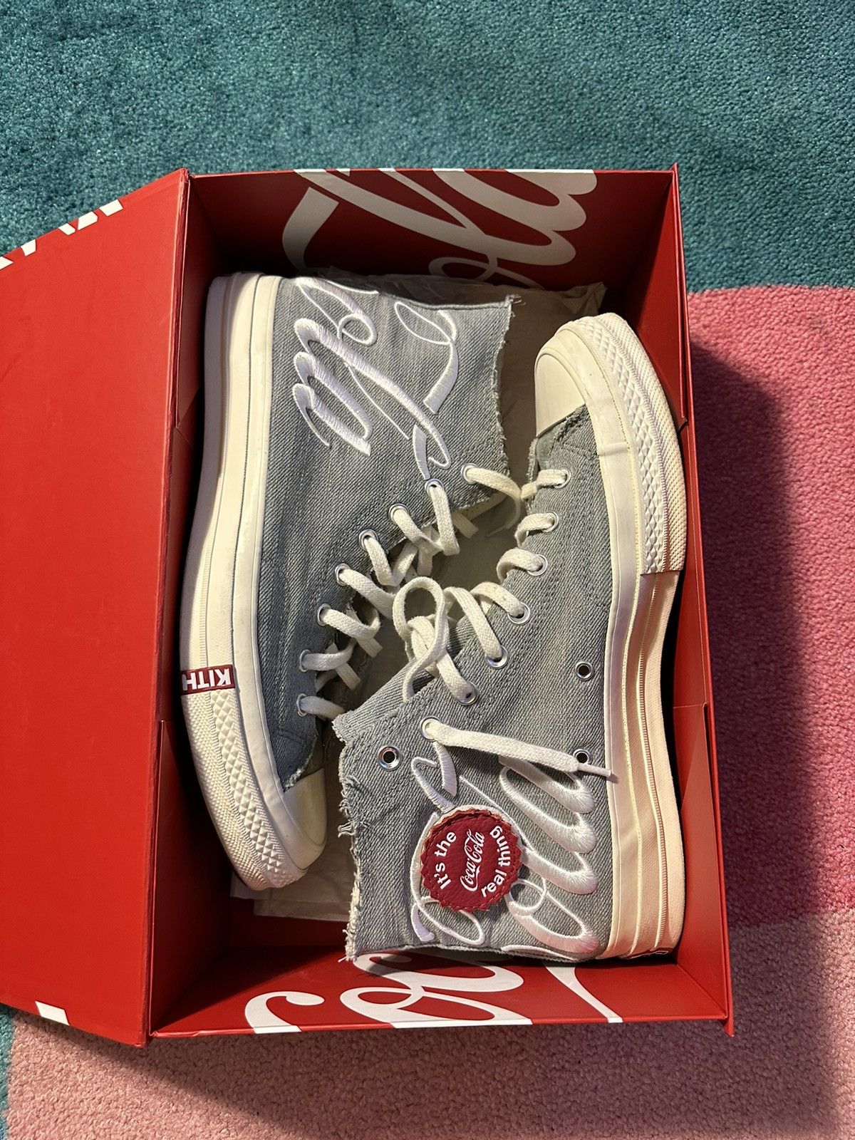 Coca Cola × Kith × Nike Converse Chuck Taylor Kith Coca Cola Denim Size US 11 / EU 44 - 10 Thumbnail