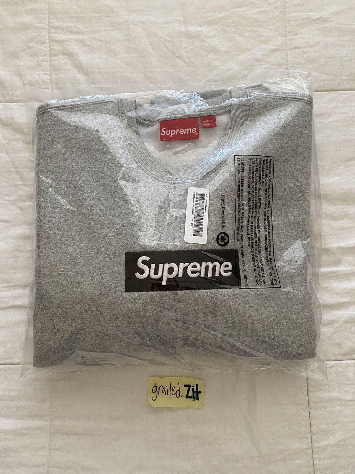 Supreme Box Logo Crewneck FW 22 - Medium - Yellow