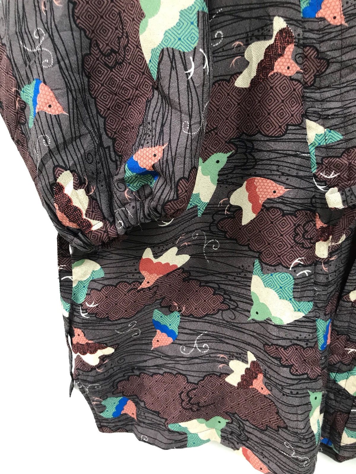 Japanese Brand × Vintage Vintage Japanese Kimono Sanjuro Over Print Quilted Jacket Size US M / EU 48-50 / 2 - 6 Thumbnail
