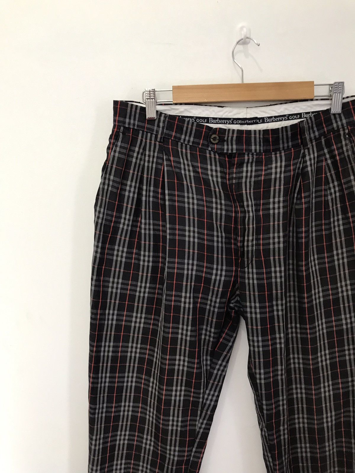 Vintage 90s Burberry Made in Portugal Nova Check Pants