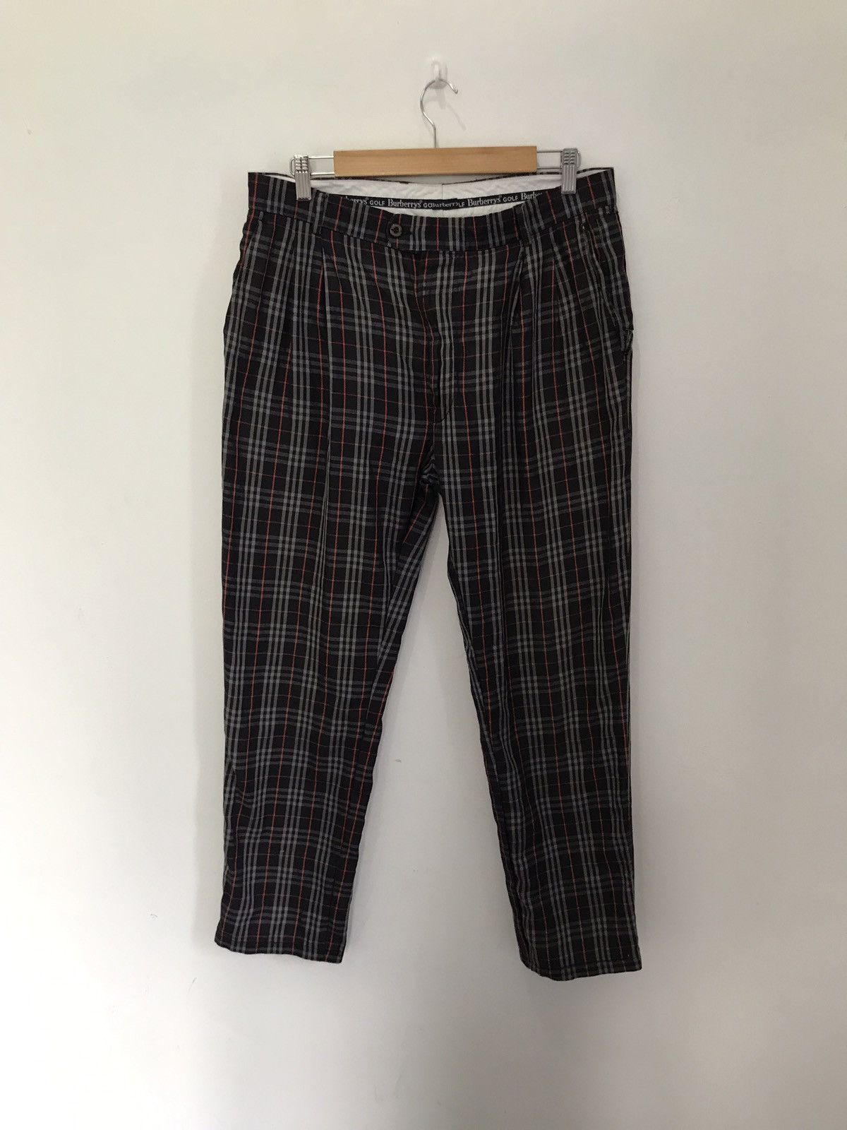 Burberry Vintage 90s Burberry Made in Portugal Nova Check Pants Size US 32 / EU 48 - 2 Thumbnail