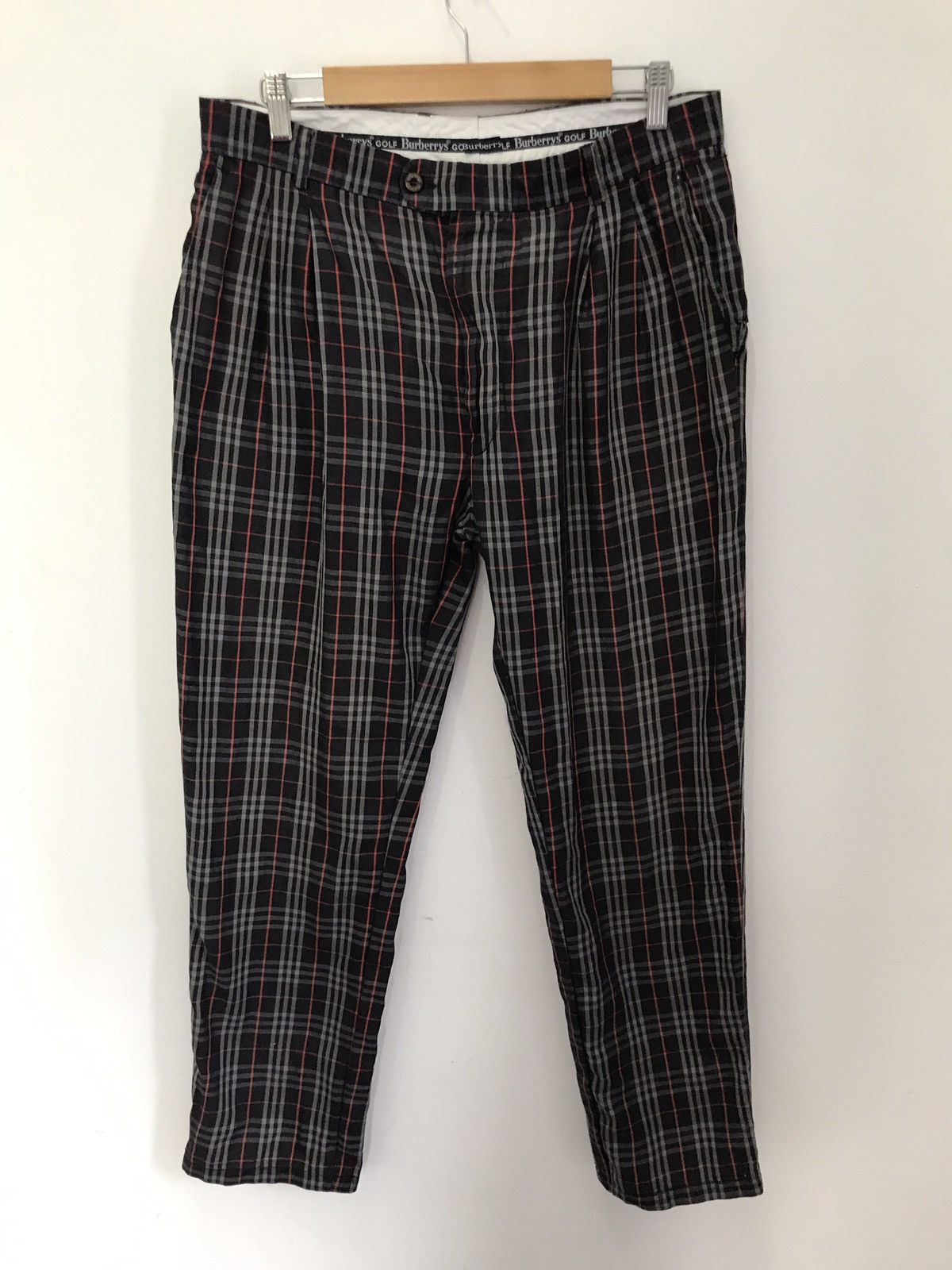 Burberry Vintage 90s Burberry Made in Portugal Nova Check Pants Size US 32 / EU 48 - 3 Thumbnail