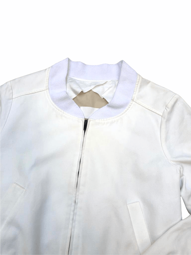 Maison Margiela SS 2004 White Bomber Jacket Size US S / EU 44-46 / 1 - 2 Thumbnail