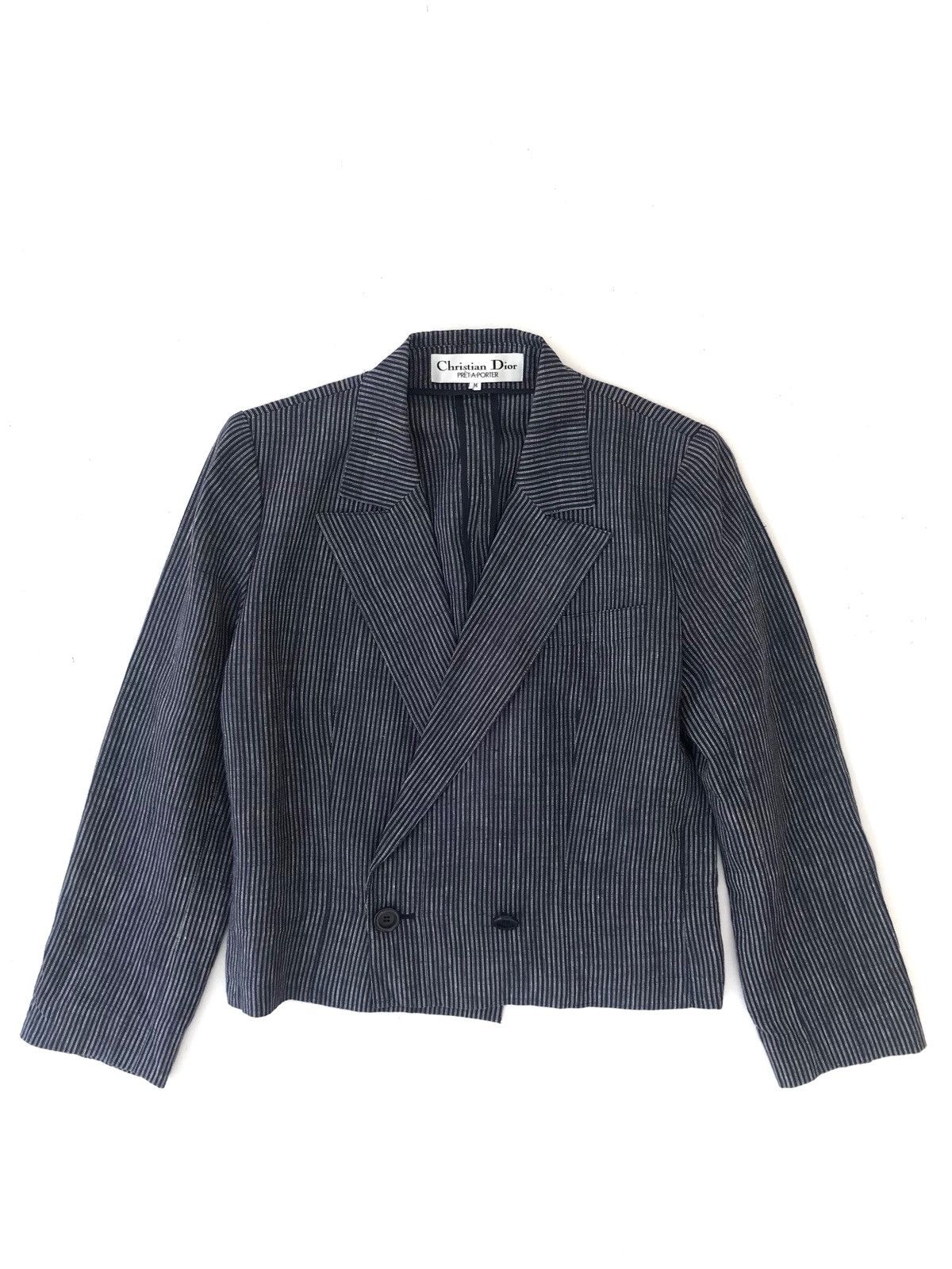 Christian Dior Monsieur Vintage Christian Dior Stripes Jacket Size US M / EU 48-50 / 2 - 2 Thumbnail