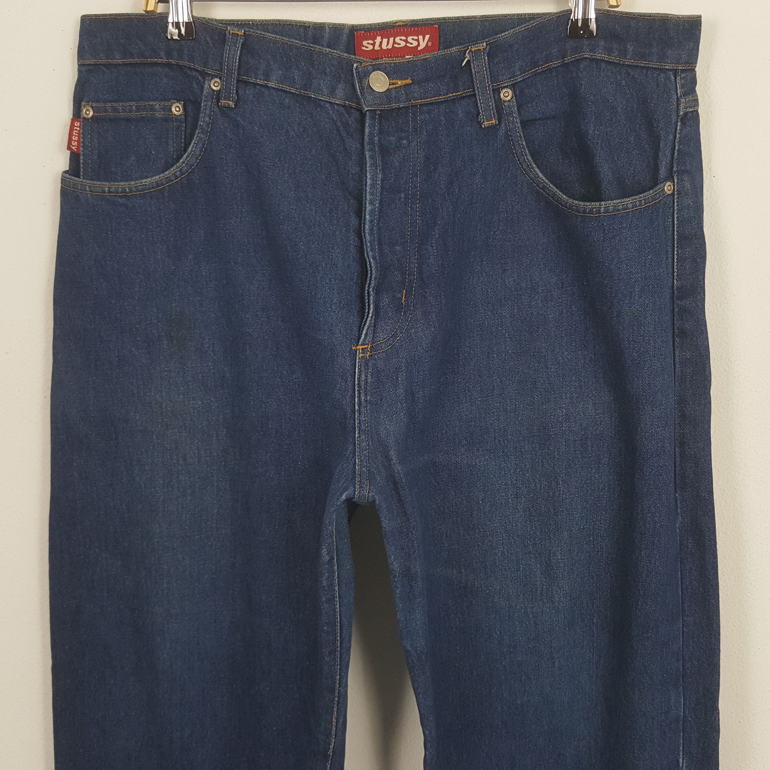 Stussy Vintage Stussy Custom Bug Art Style Denim Jeans Size US 39 - 5 Thumbnail