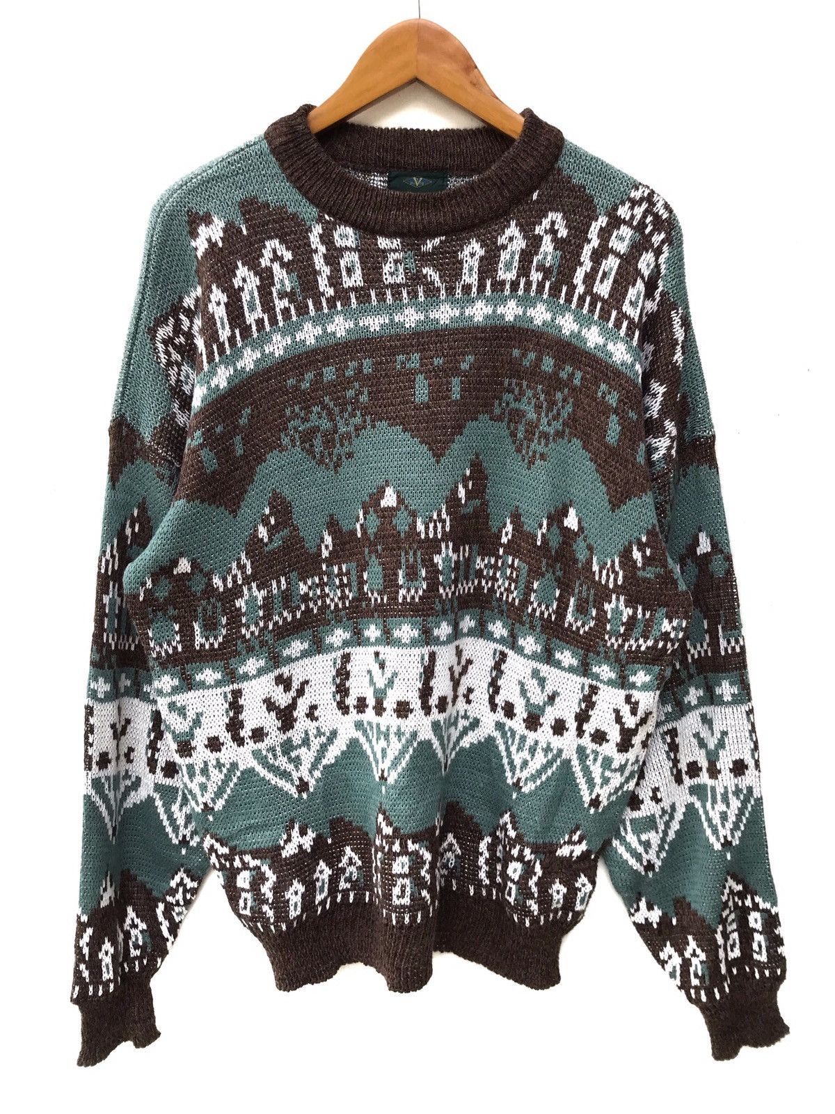 Valentino Vintage Valentino Hand Knit Sweater Size US L / EU 52-54 / 3 - 2 Thumbnail