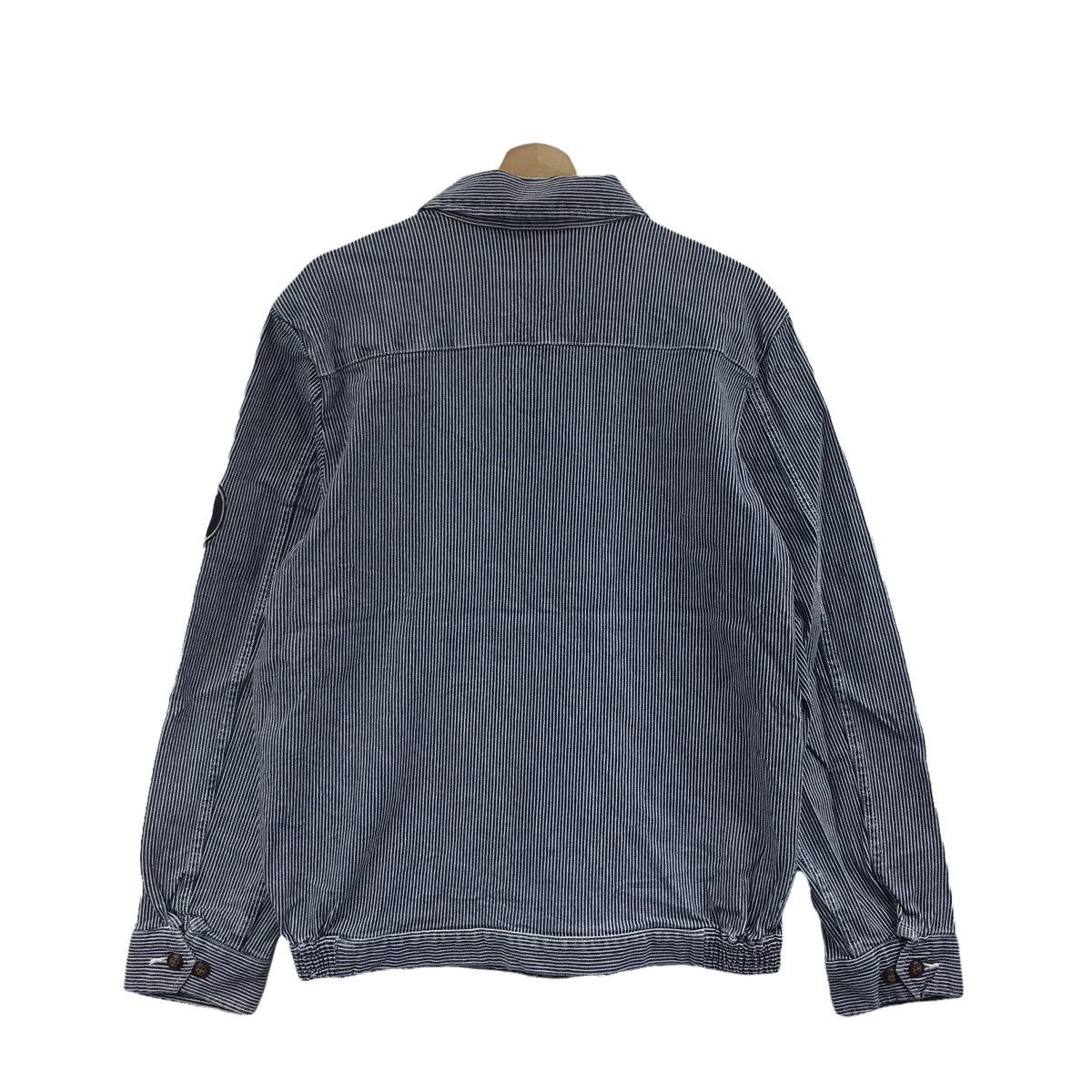 Japanese Brand BACK POINT Japanese Brand Stripes Hickory Jeans Denim Jacket Size US L / EU 52-54 / 3 - 7 Thumbnail