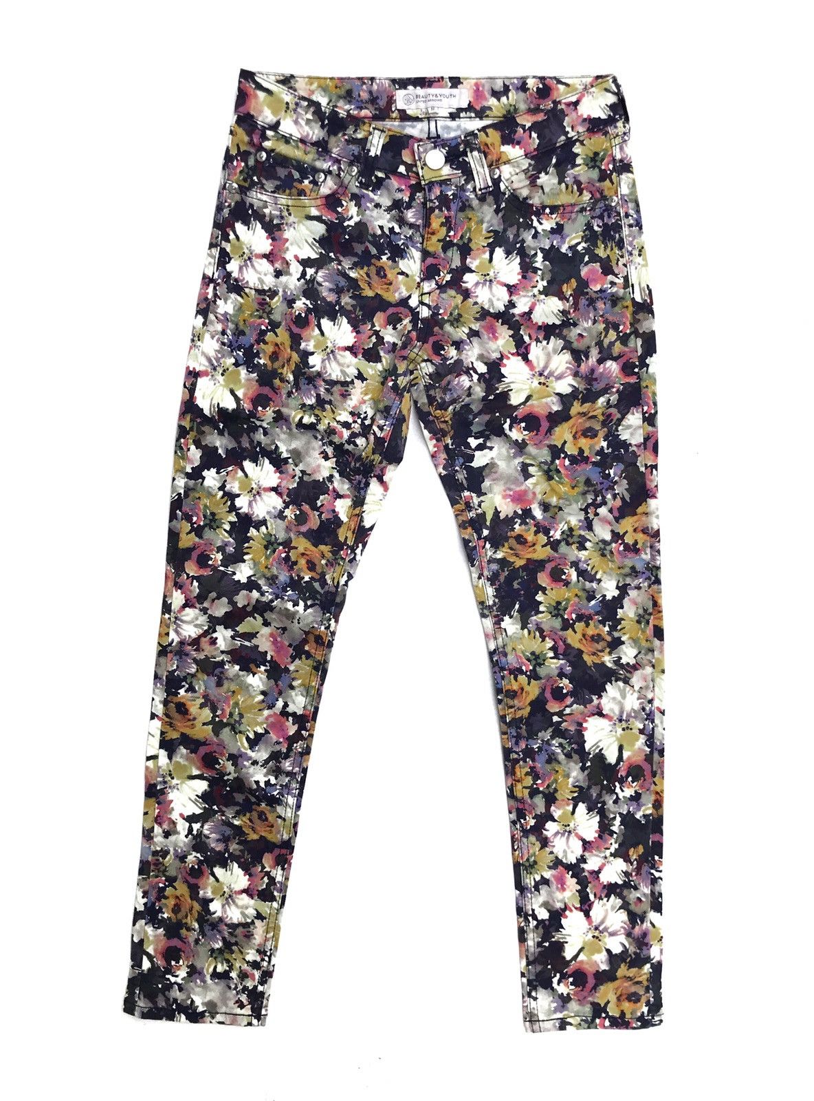 image of Beauty Youth x United Arrows Beauty & Youth Floral Tapestry Pants, Men's (Size 26)