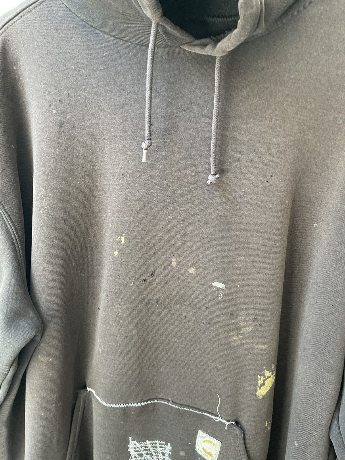 Carhartt × Vintage Vintage THRASHED Custom Carhartt PATCH WORK Hoodie XL XXL Size US XL / EU 56 / 4 - 9 Thumbnail